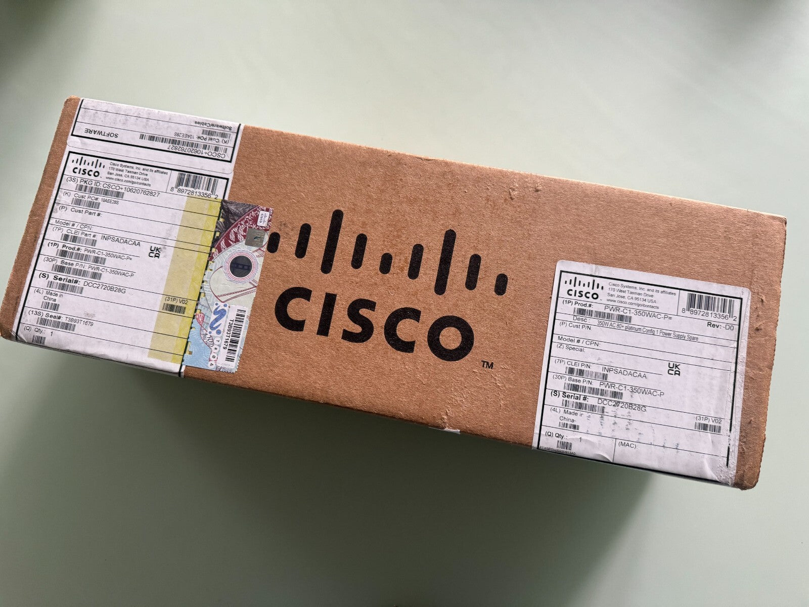 CISCO PWR-C1-350WAC-P Power Supply - Brand New and Factory Sealed