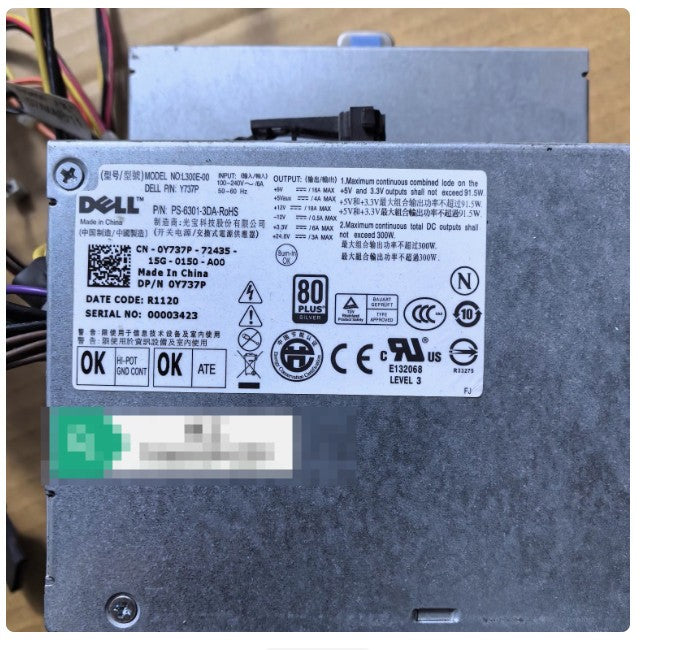 1pcs For D300ED-00 L300E-00 H197R Y737P Power Supply module #zh|406234665399
