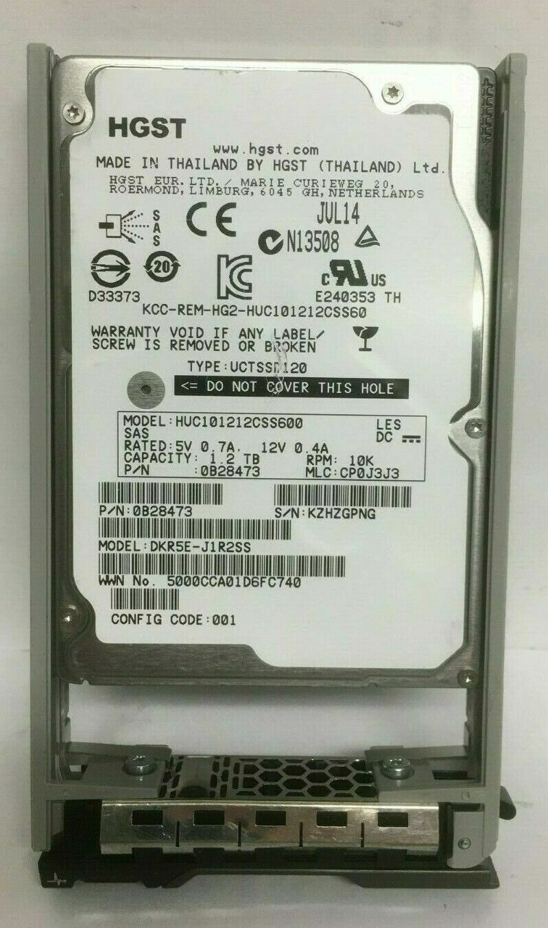 1.2TB 10K SAS 2.5" SAS 6G HARD DRIVE Fits DELL SERVER  R630 R710 R720 Server HDD|223392431851