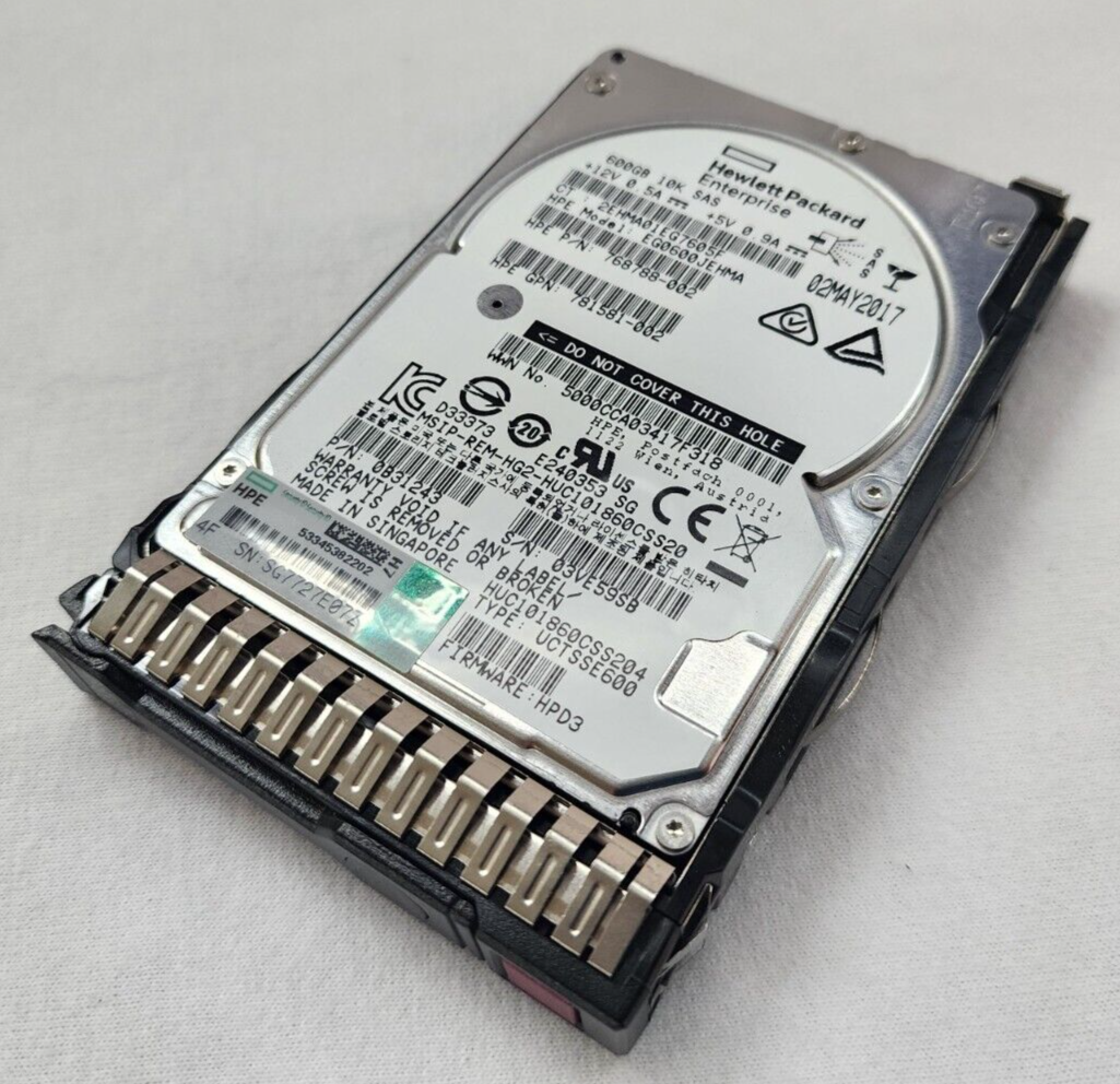 HP 781577-001 600GB 10K 12Gbps 2.5'' SAS Hard Disk Drive HDD | Smart Carrier|116225055760