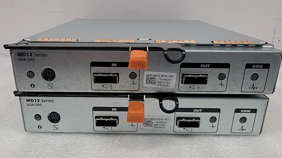LOT OF 2 DELL HRT01 EqualLogic MD12 Series 6Gb Controller Modules E09M E09M001|325736666790