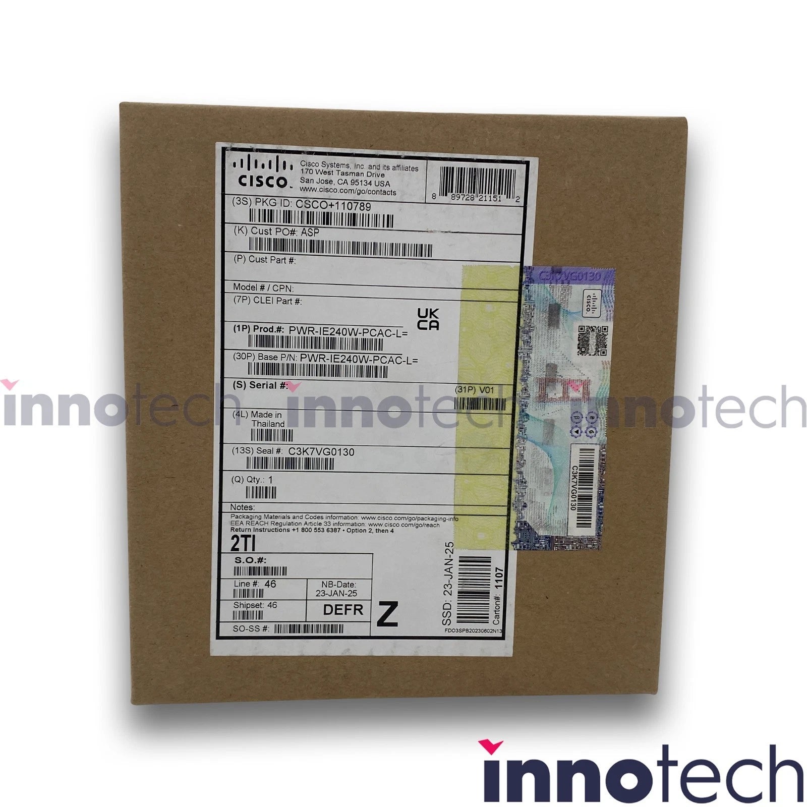 Cisco Systems PWR-IE240W-PCAC-L Power Supply AC 100-240V 240 Watt  New Sealed|136028092506