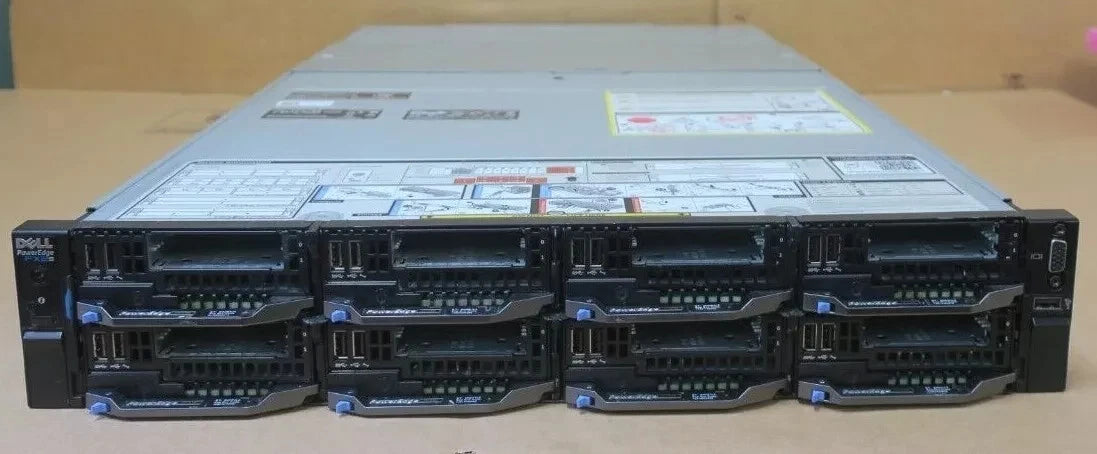 Dell PowerEdge FX2S Switched Chassis + 8x FC430 E5-2630v3 16GB 2Bay Node Servers|204851329169