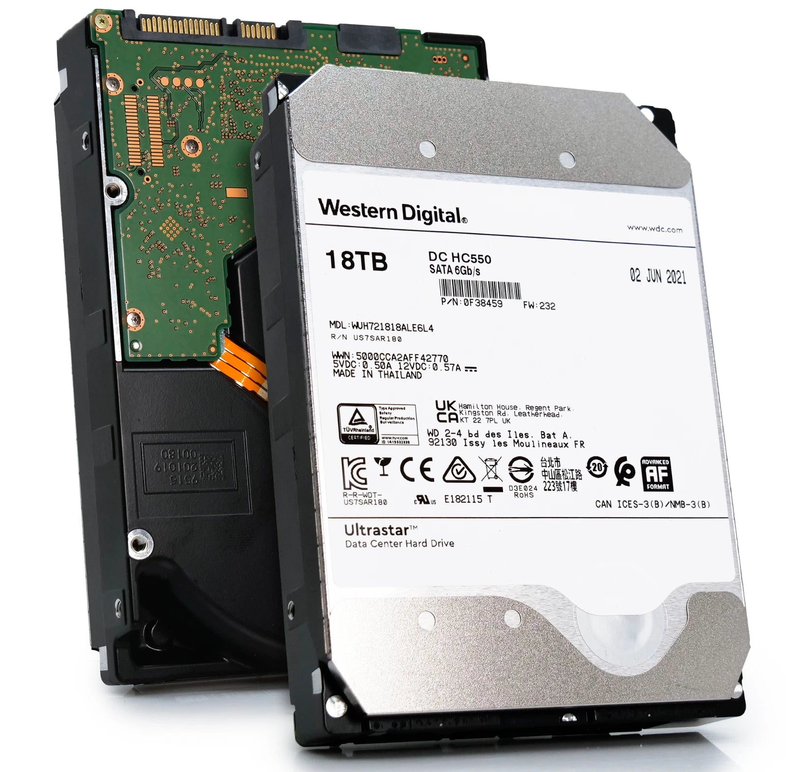 WD Ultrastar DC HC550 18TB 7.2K SATA 6Gb/s 3.5" HDD - WUH721818ALE6L4 0F38459|296890709430