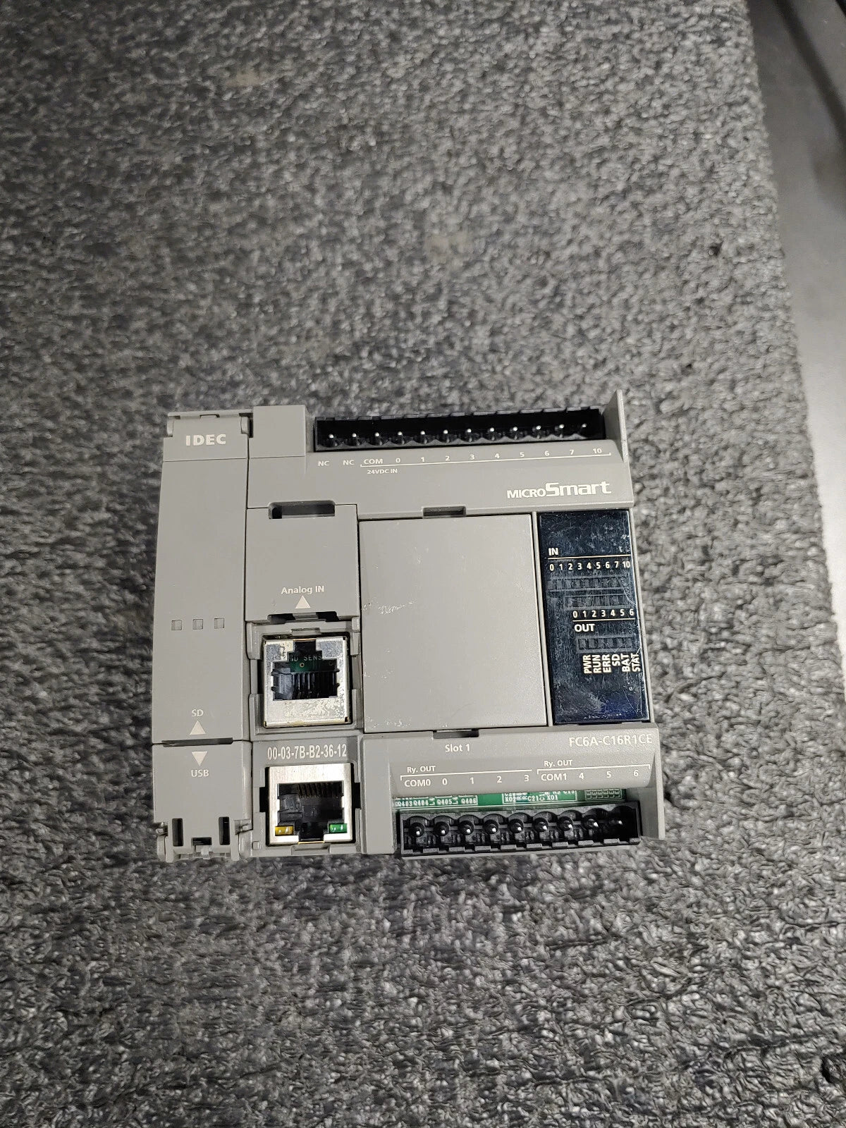 IDEC FC6A-C16R1CE FC6A MicroSmart PLC 16IO CPU 24VDC Relay|388110713576