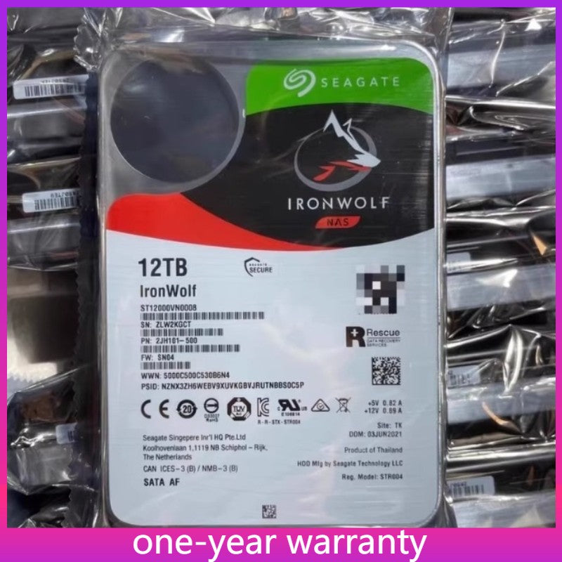 New Seagate ST12000VN0008 12TB IronWolf 3.5"SATA 7200rpm Internal Hard Drive HDD|167908212075