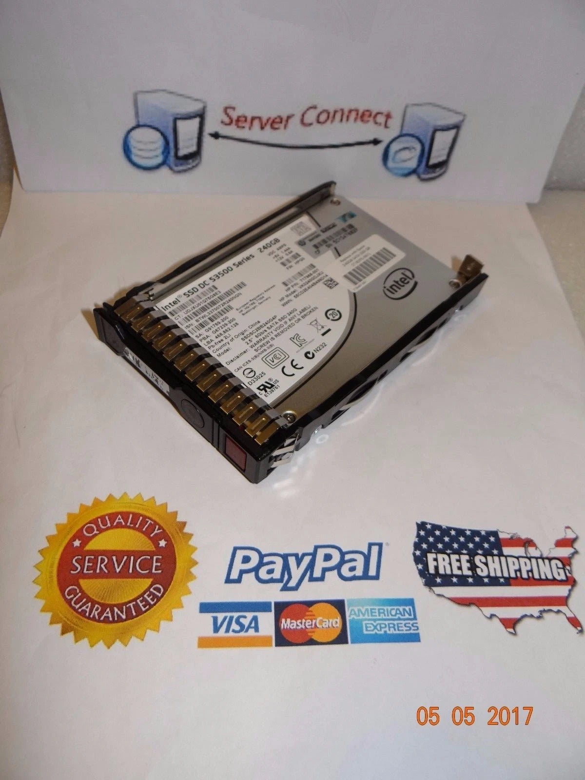 816985-B21 HP 480GB 6G 2.5" SSD SATA SC DRIVE 817106-001