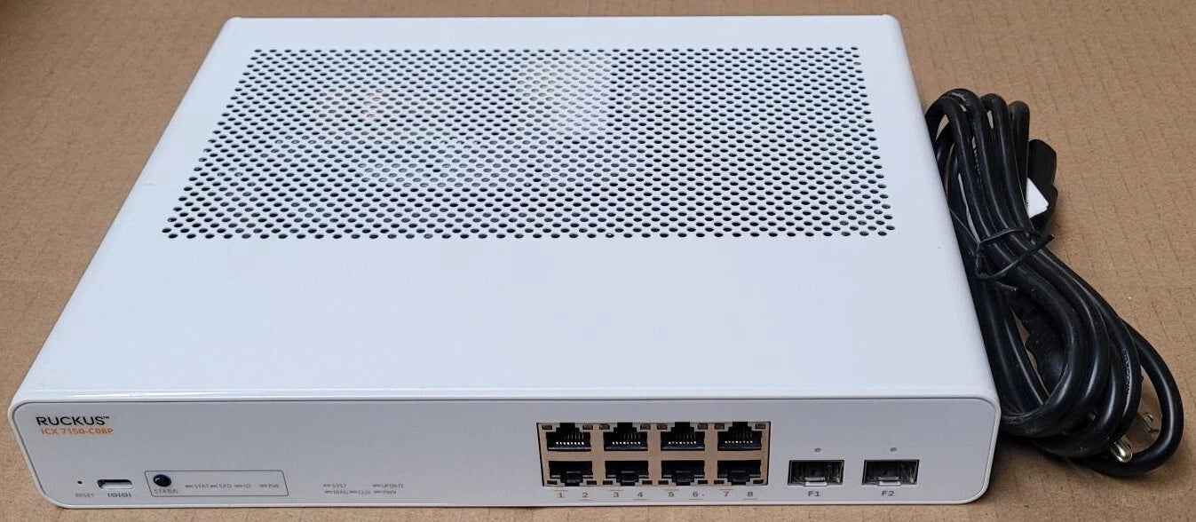 Ruckus Brocade ICX 7150 Compact 8 port POE Switch - USA only