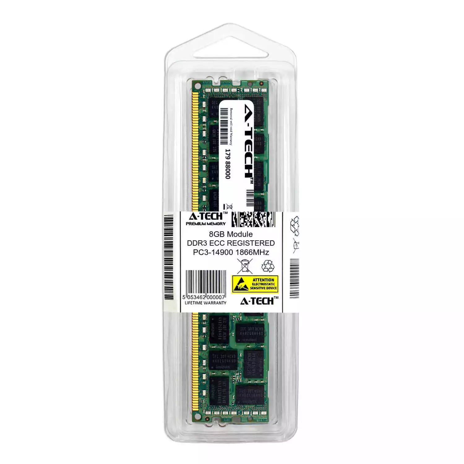 8 GB DDR3 PC3-14900R 1866 MHz RDIMM HP 712382-071 Memória RAM do servidor