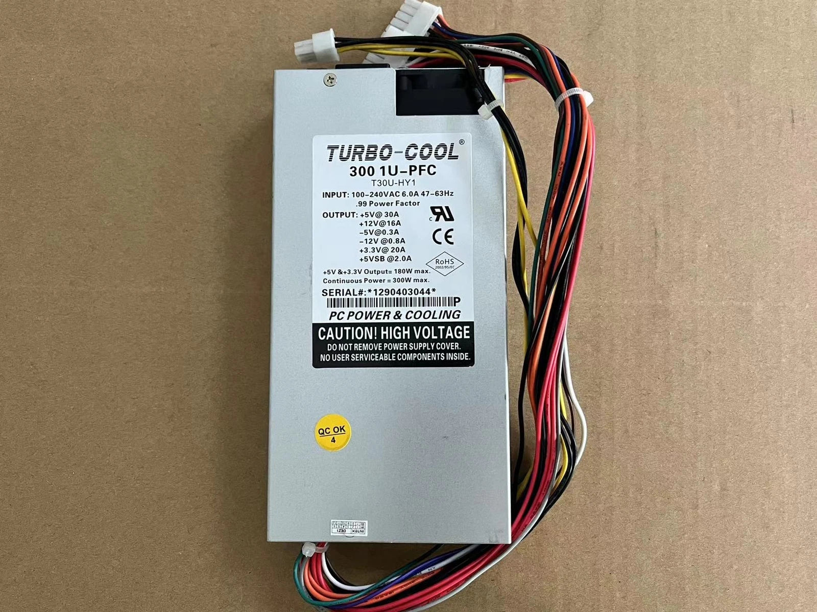 For TURBO-COOL 300 1U-PFC T30U-HY1 For EDGE System Dedicated Power Supply 300W/-|376438582108