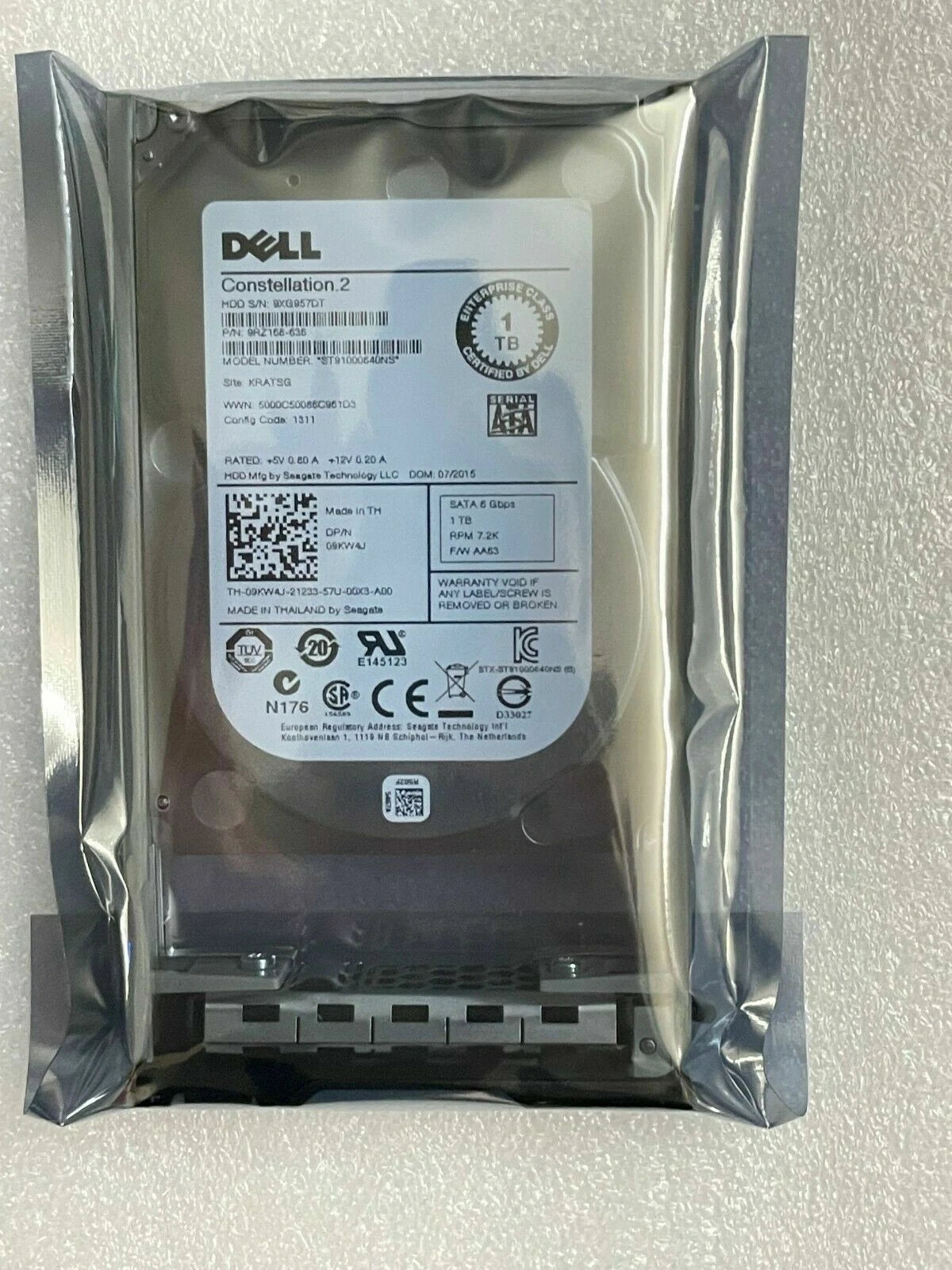 Dell ST91000640NS 1TB SATA 2.5" 6Gbs SERVER R610 R620 R630 R710 R720 R730 R510|126979672981