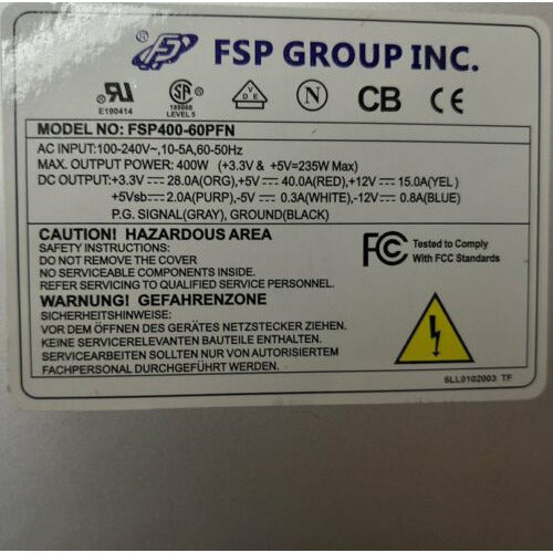 FSP400-60PFN FSP400-60PFN Fonte de alimentação industrial