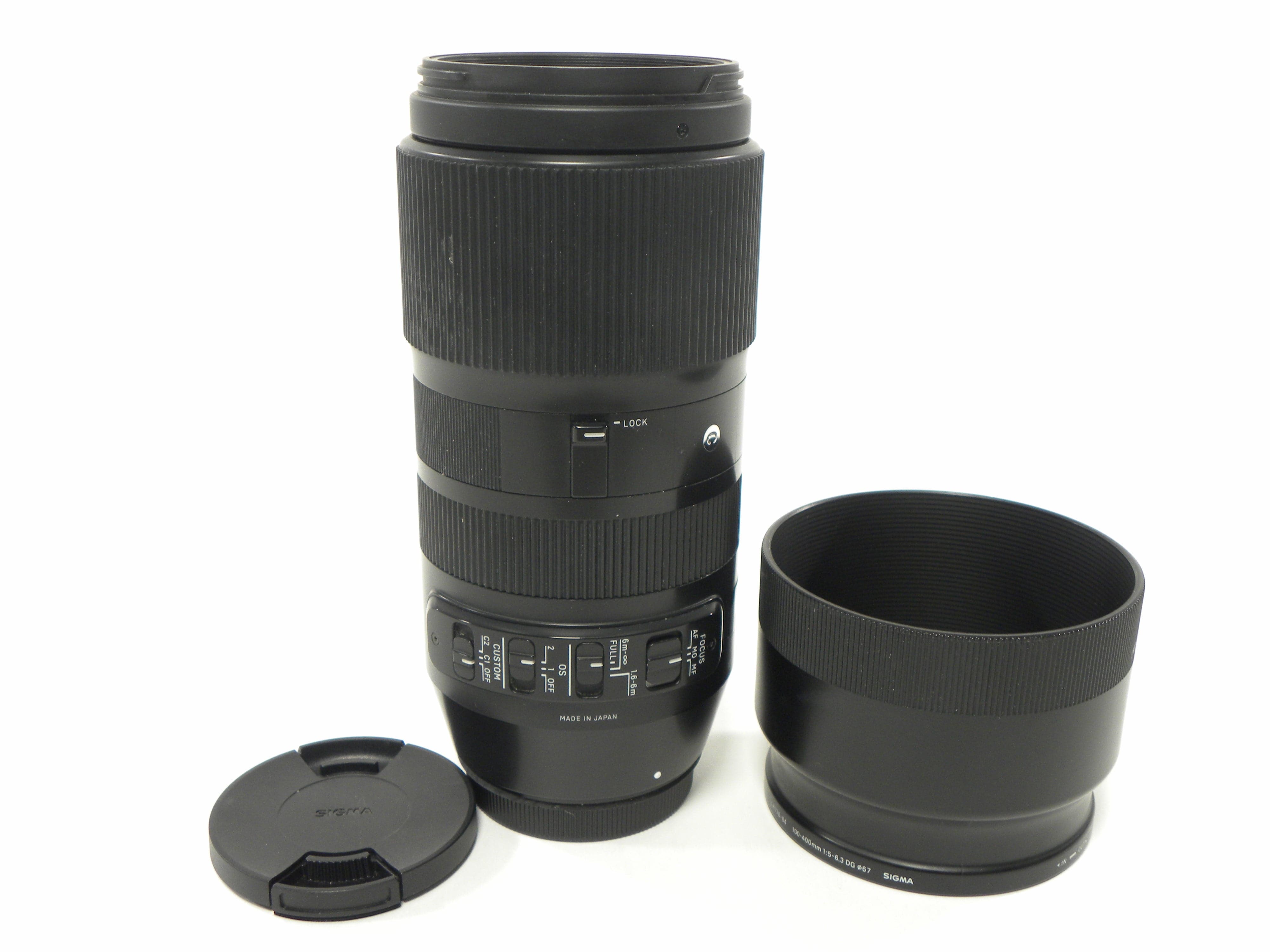 Sigma DG Contemory 100-400mm f5-6.3 Canon EF Mount lens