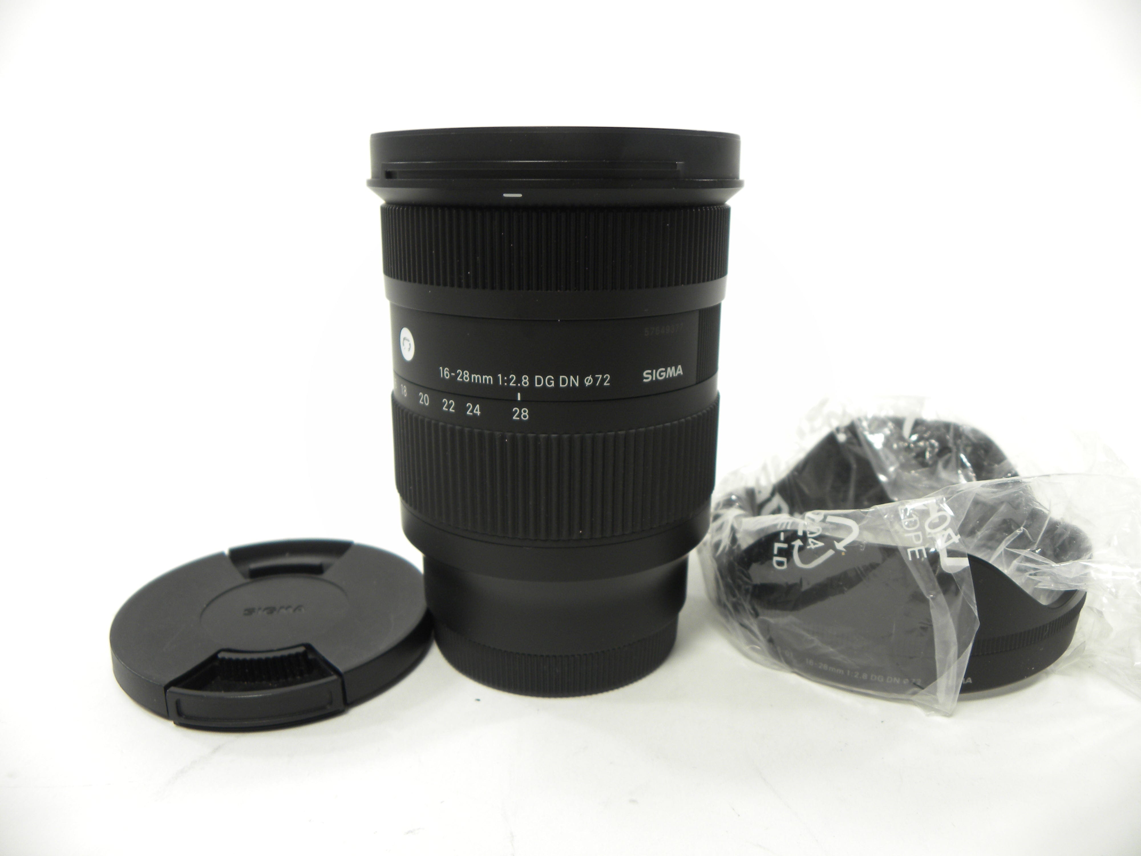Sigma DG DN Contemporary 16-28mm f2.8 Sony E Mount lens
