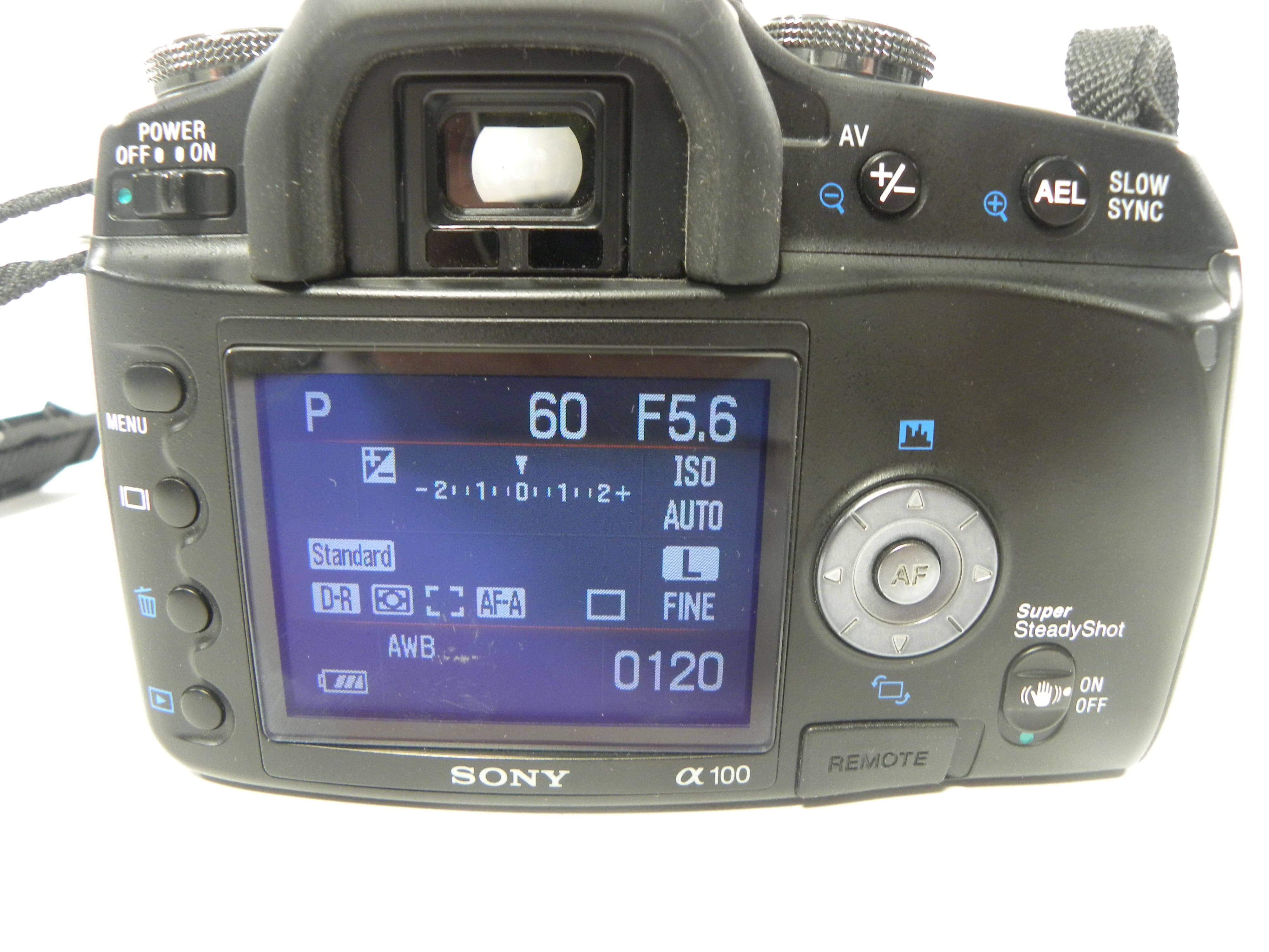 Sony a100 10.2mp Digital SLR w/DT 18-70mm f3.5-5.6