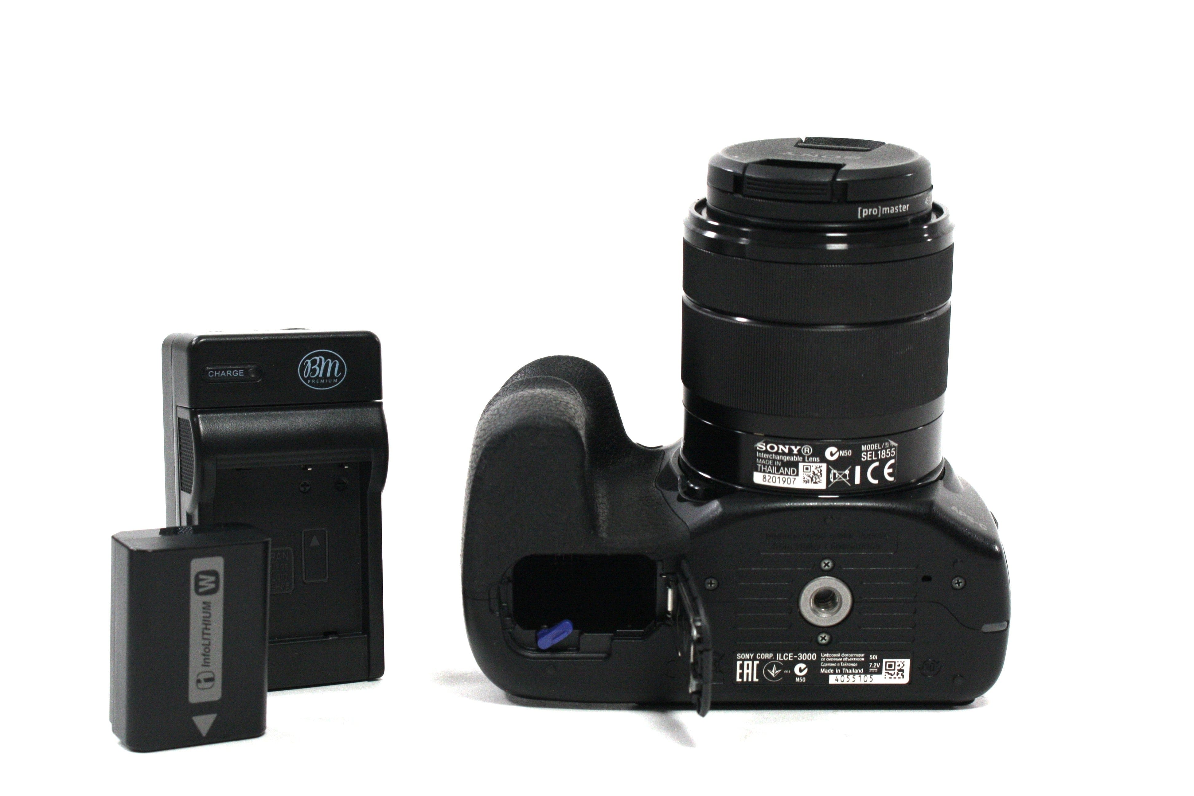 Sony a3000 Mirrorless Digital Camera with 18-35mm f/3.5-5.6 Shutter Count 3,051