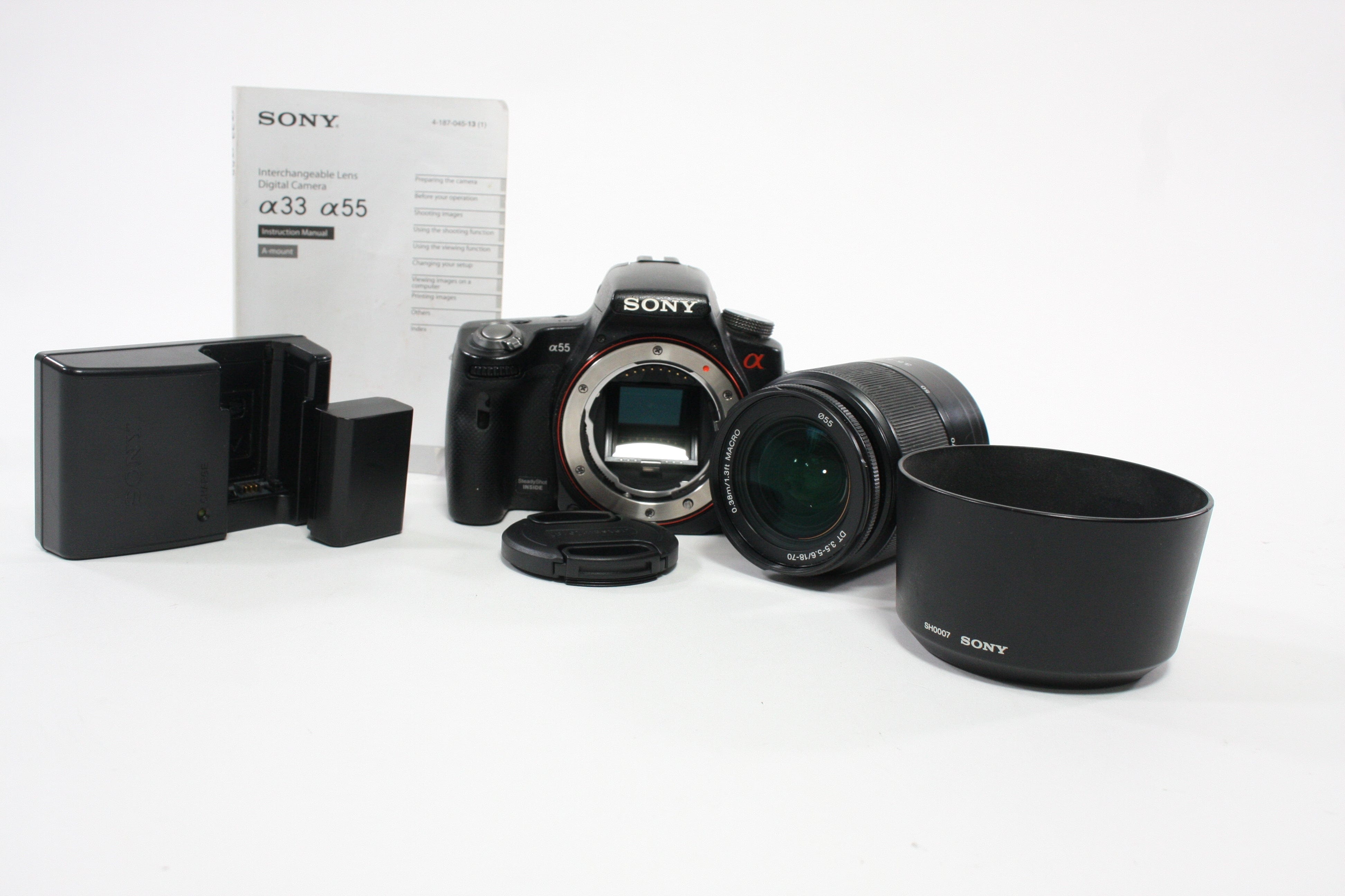 Sony A55 Digital SLR Camera with 18-70mm f/3.5-5.6 Lens