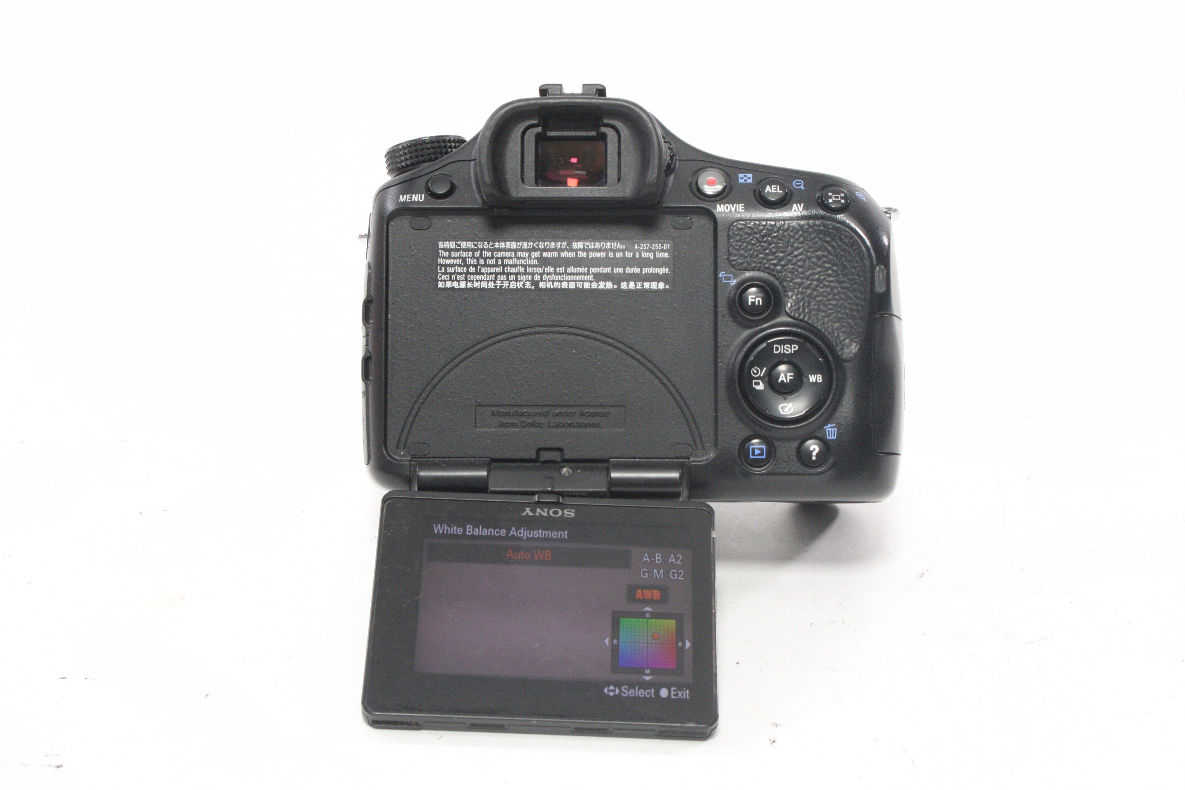 Sony a65 Digital Mirrorless Camera Body with a Shutter Count of 77,993