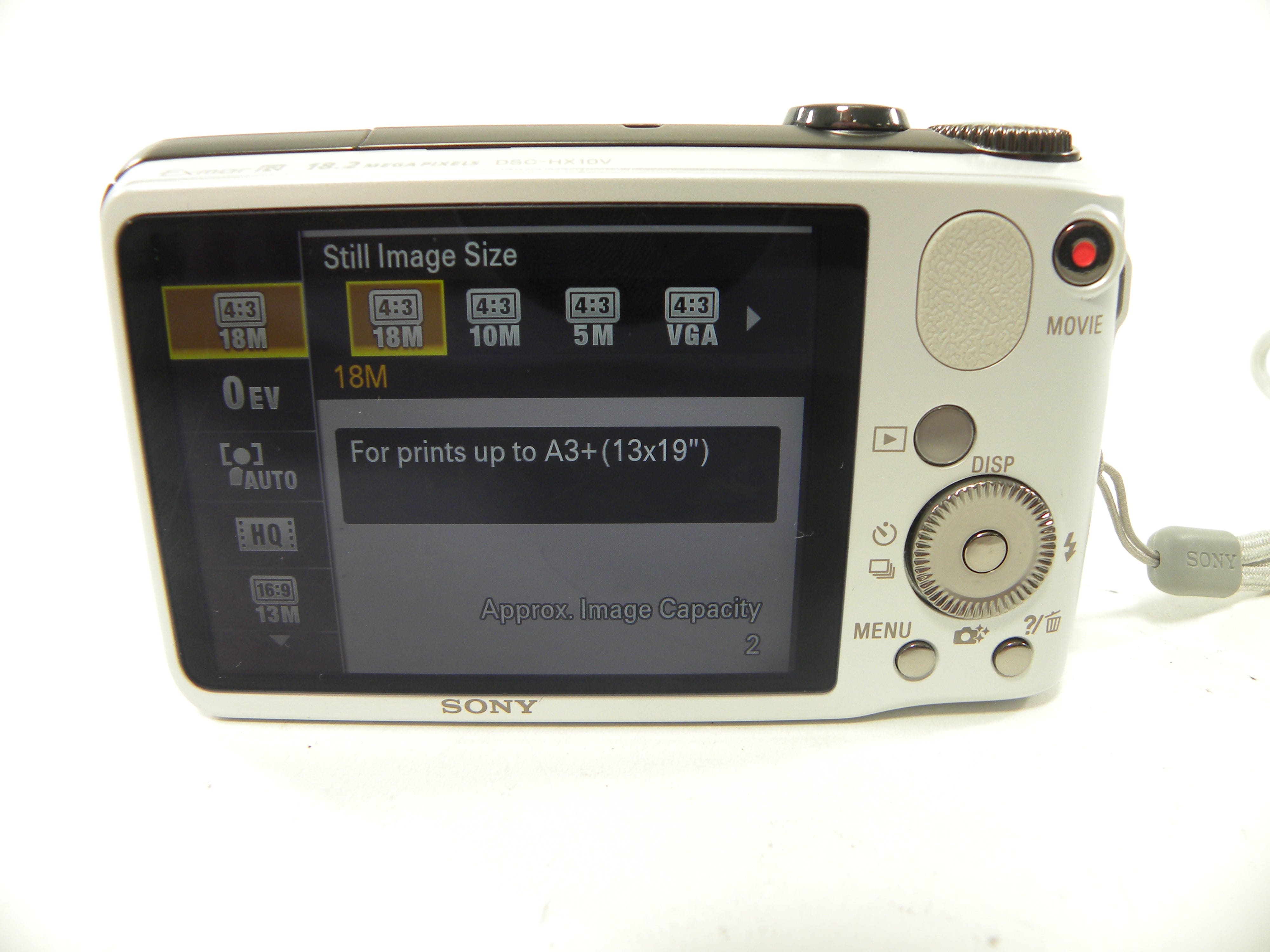 Sony Cyber Shot G DSC-HX10V 18.2mp Digital Camera (White)