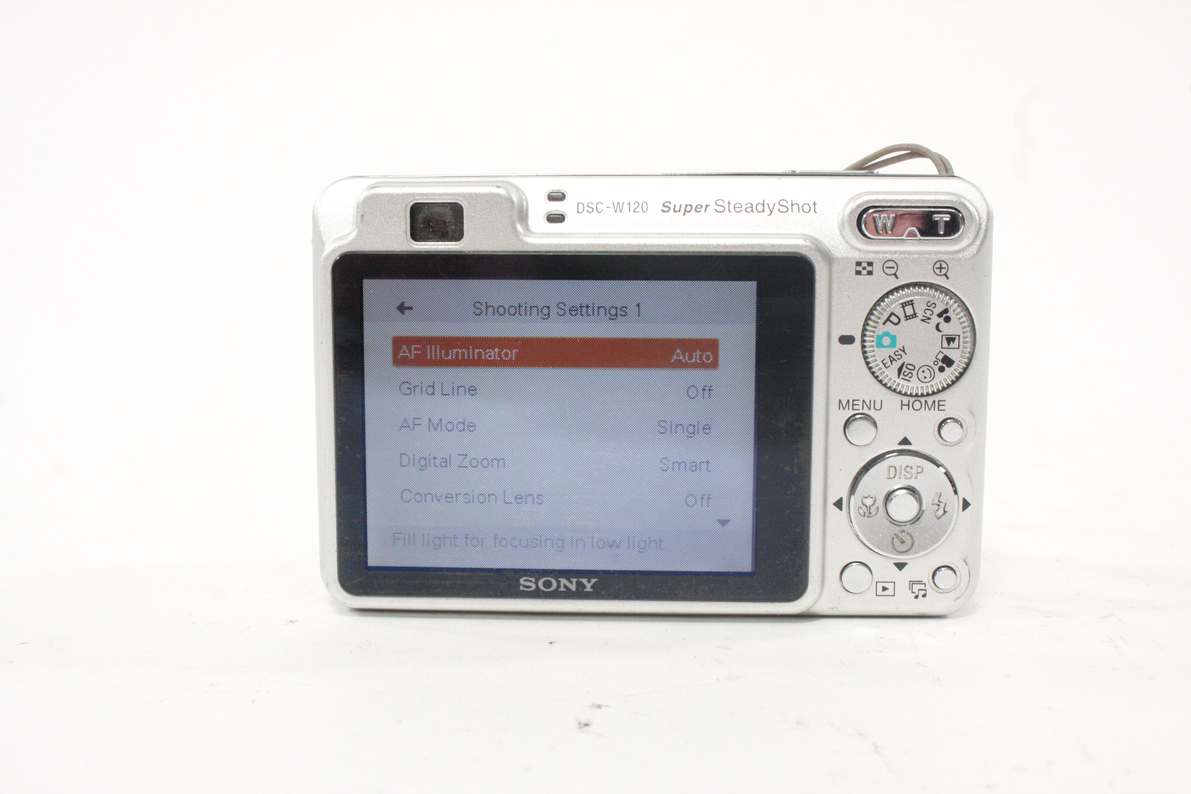 Sony DSC-W120 Digital Point-and-Shoot Camera 4x Zoom 7.2mp