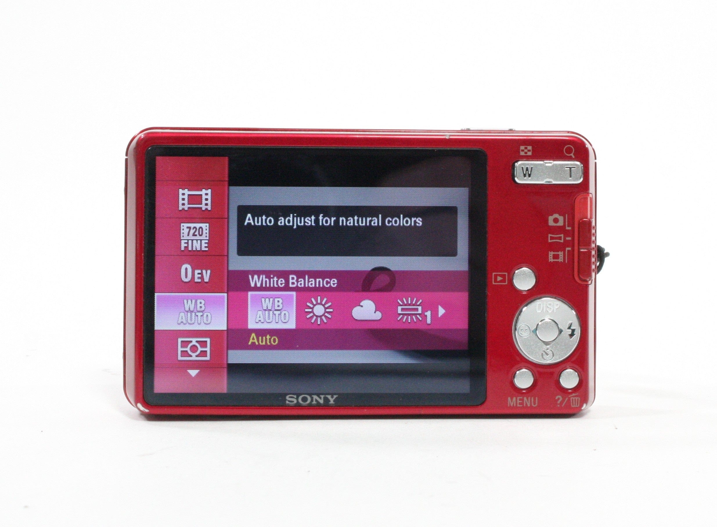 Sony DSC-W560 Digital Point-and-Shoot Camera 4x Zoom 14.1mp (Red)