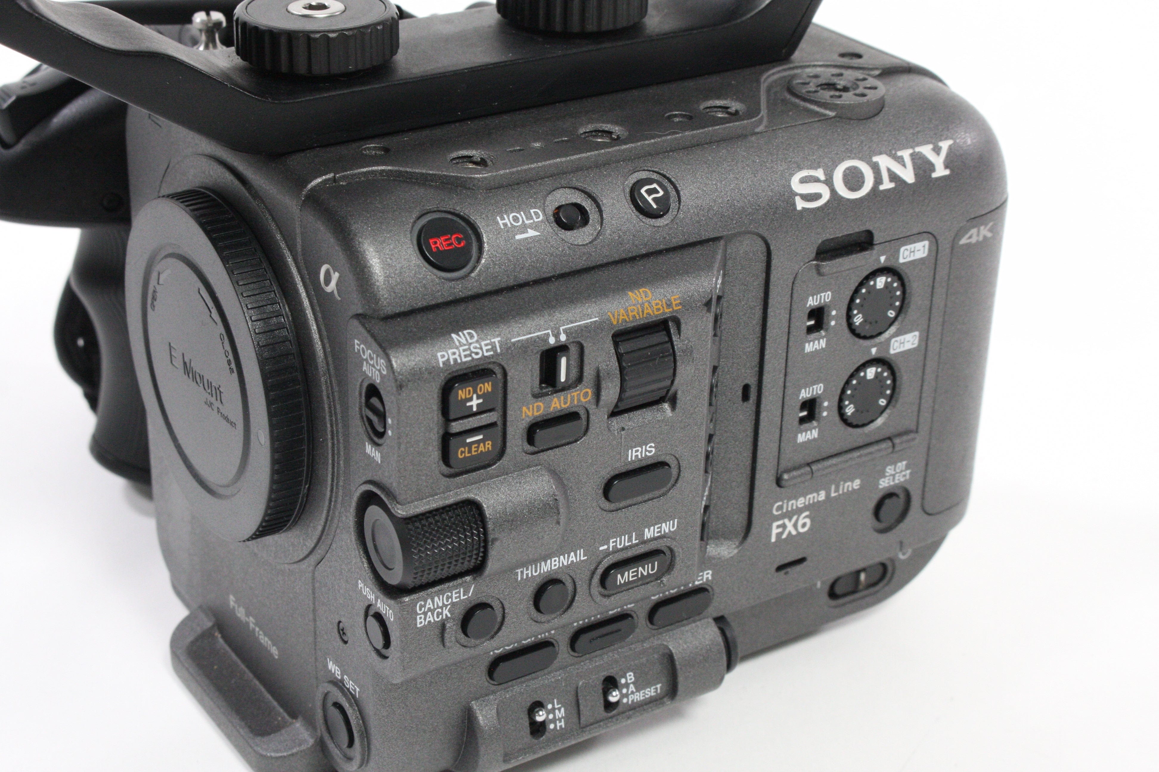 Sony FX6 Full-Frame Cinema Camera (Body Only) 96 hrs