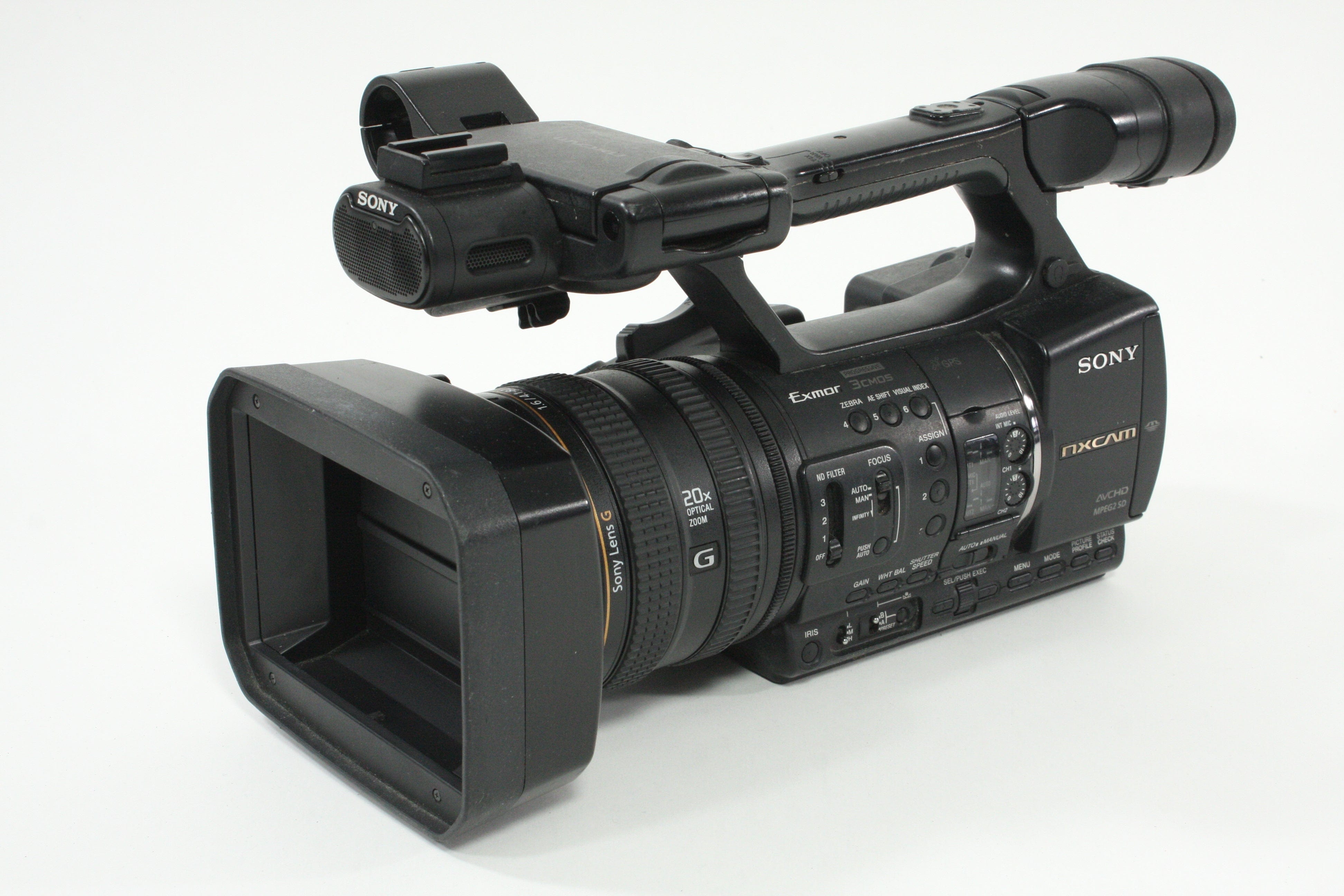 Sony HXR-NX5U NXCAM Professional Camcorder - 1150  hours usage -selling as-is.