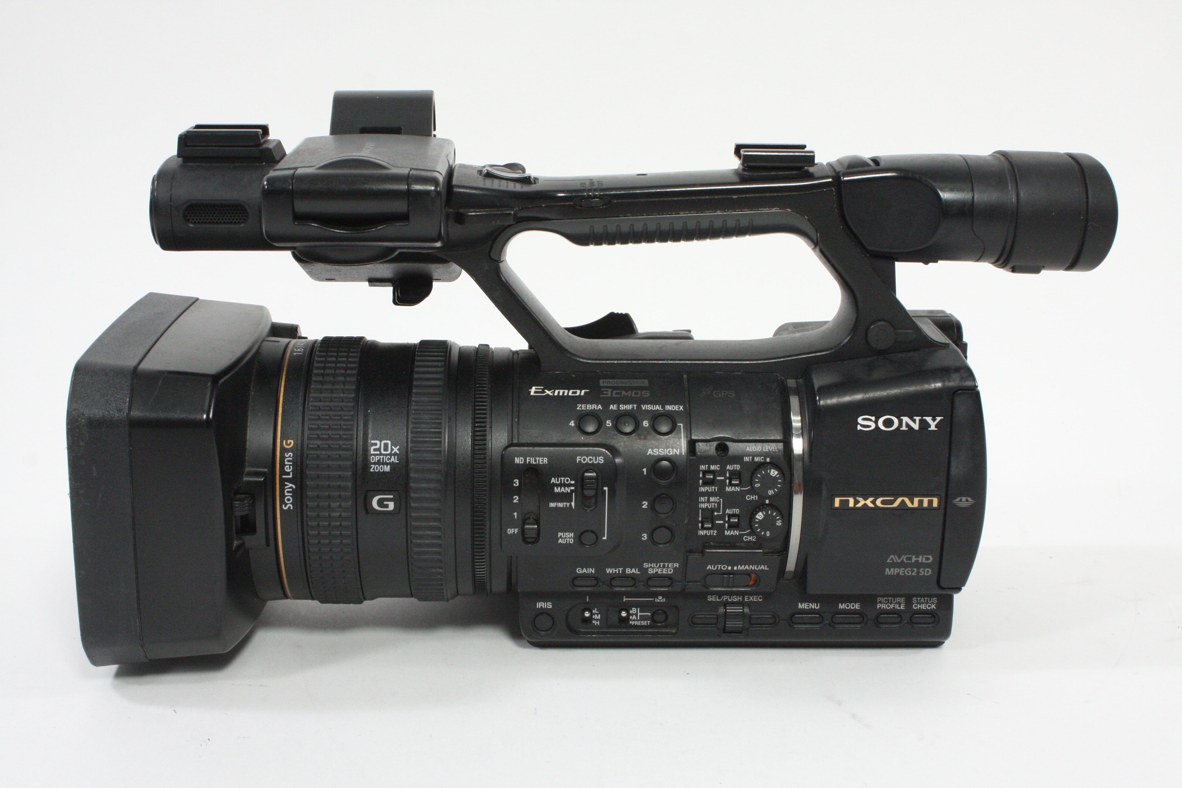Sony HXR-NX5U NXCAM Professional Camcorder - 1200  hours usage