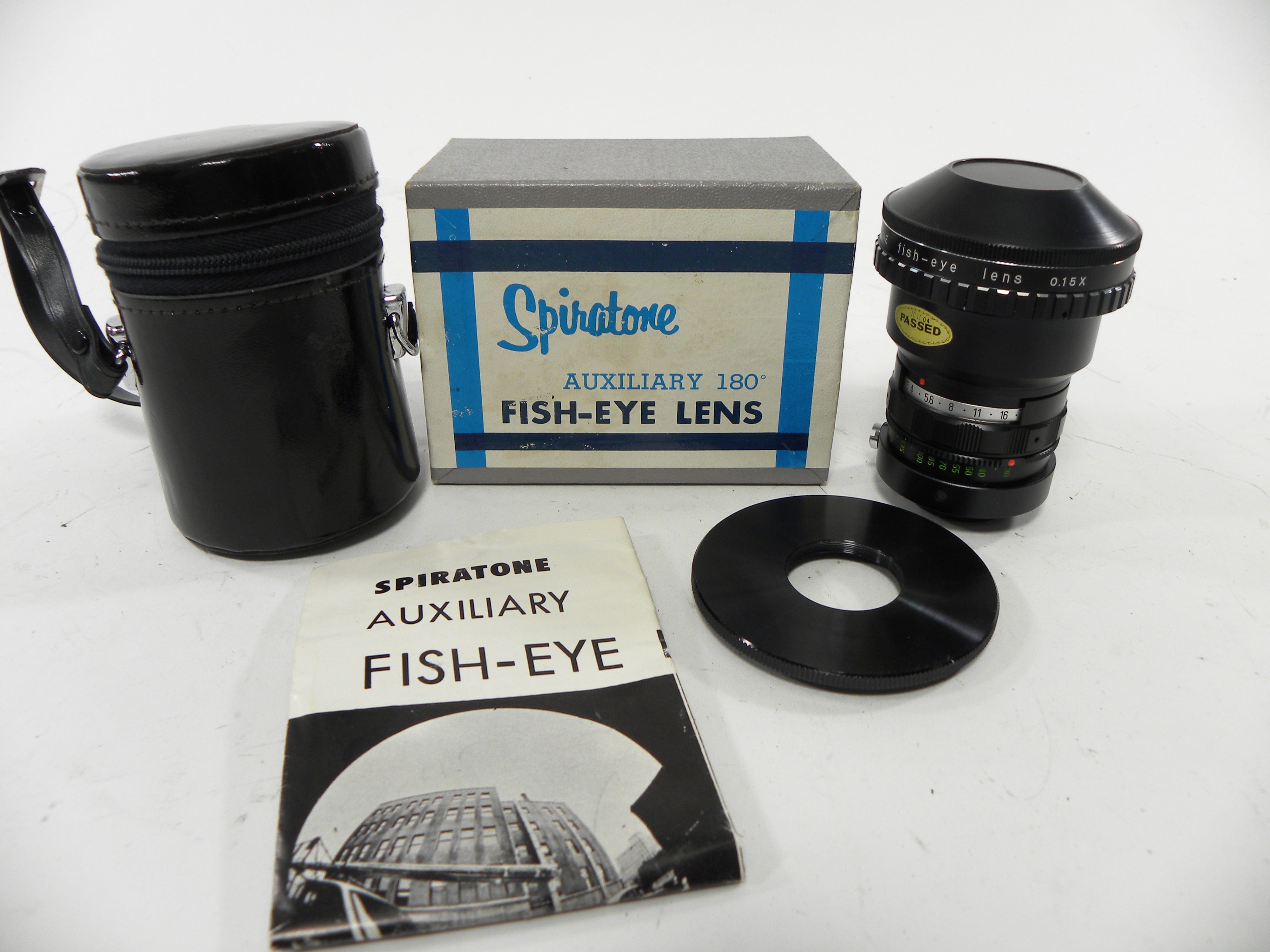 Spiratone Fish Eye Auxiliary 180* 015x  w/62mm Attchment