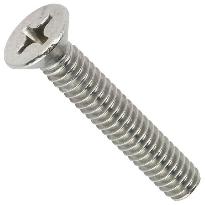 Seachoice Stainless Steel Phillips Machine Screw - Flat Head, 1/4-20 x 1-1/2"
