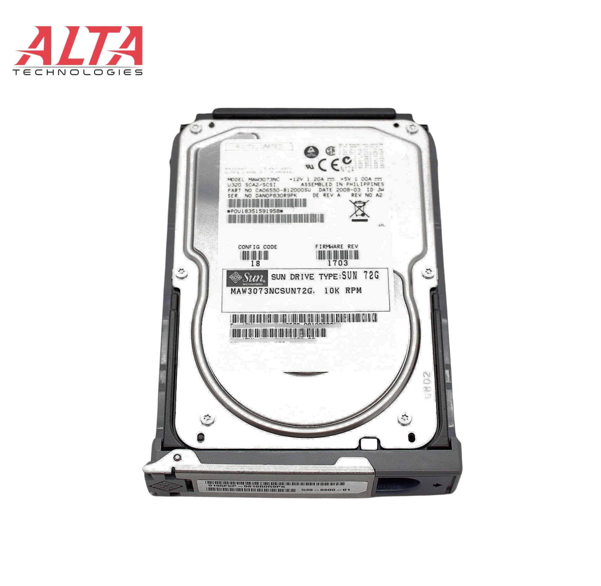 Sun Microsystems 370-6689 73GB 10K SCSI V20Z/V40Z