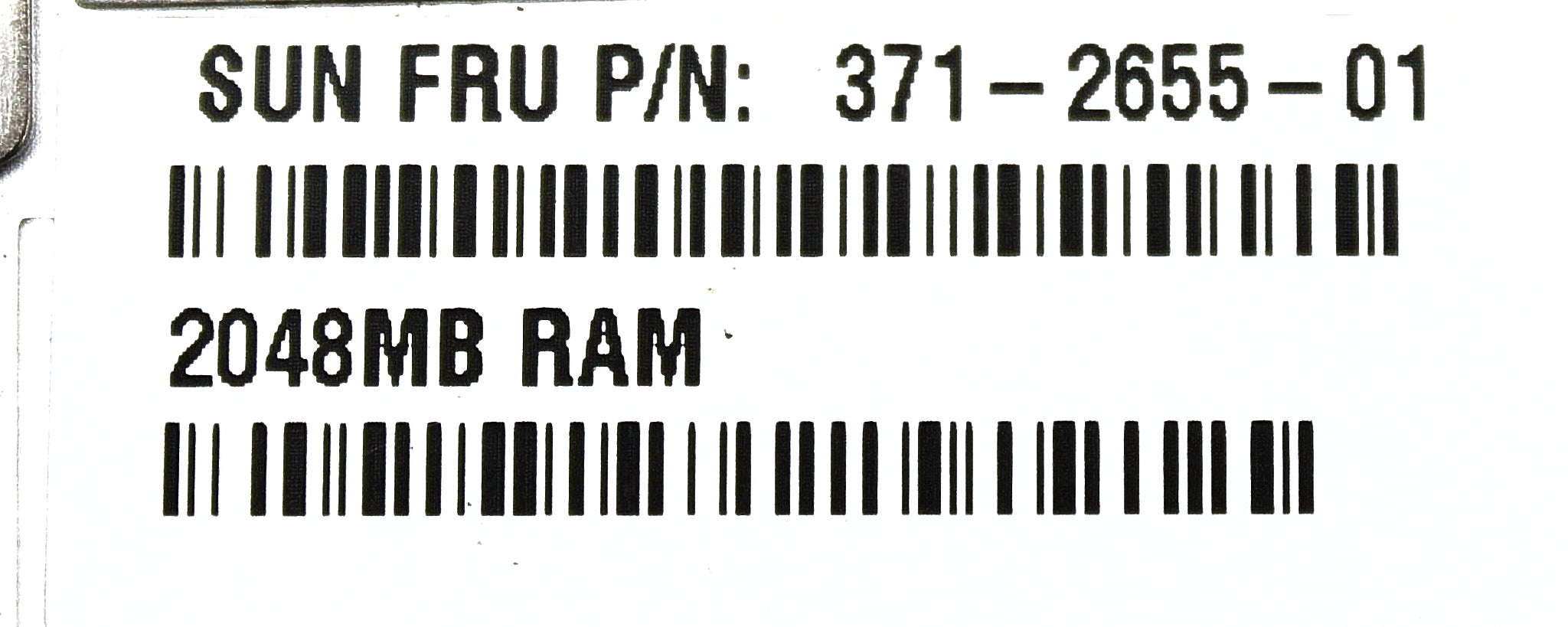 Sun Microsystems 371-2655-KIT 4GB MEMORY KIT (2 X 2GB DIMMS)