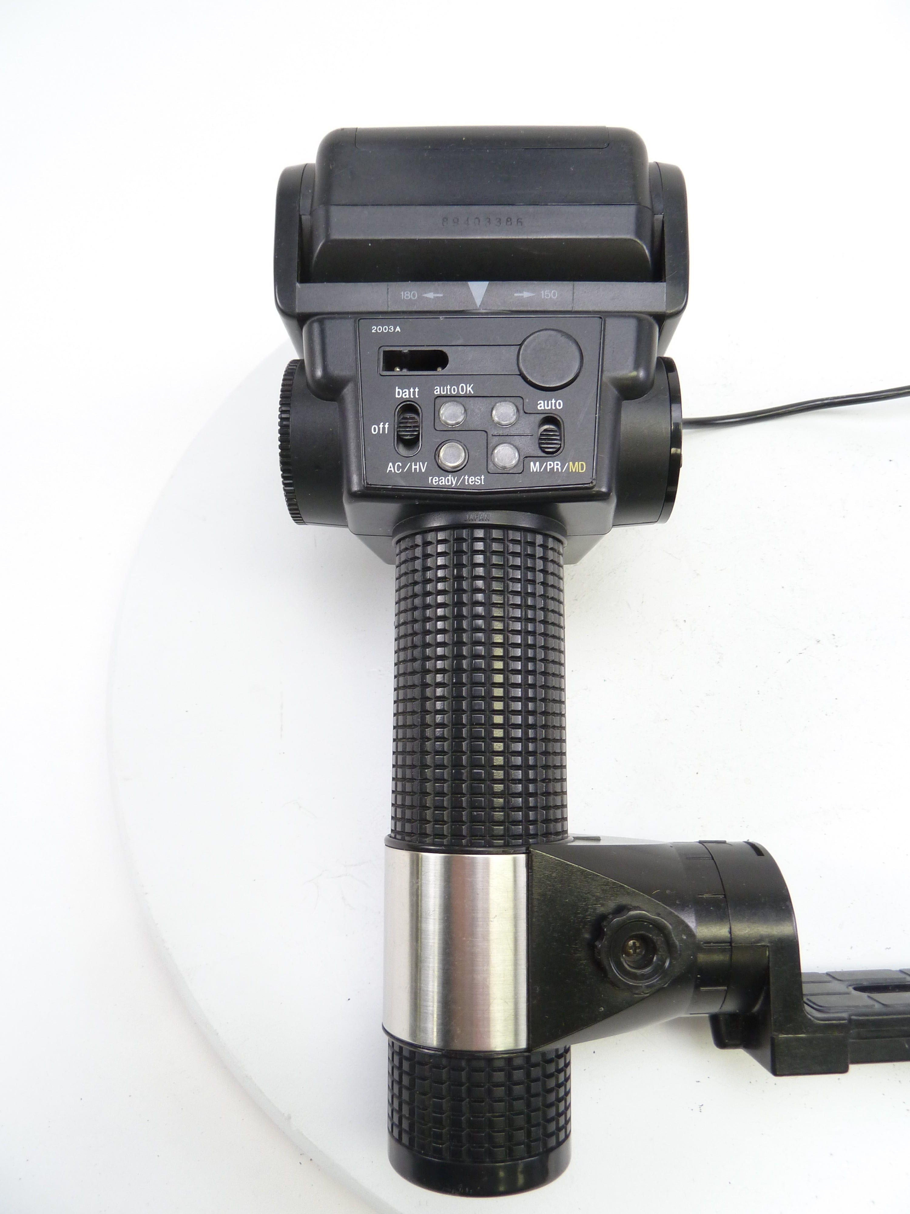 Sunpak 544 Handle Mount Flash with Brackets and Cords