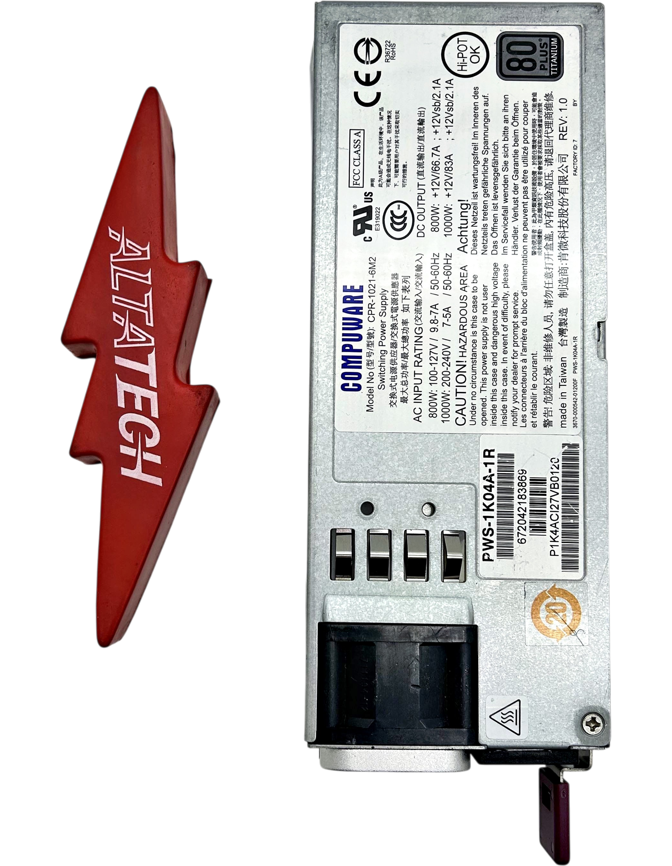 SuperMicro PWS-1K04A-1R 1000W POWER SUPPLY TITANIUM