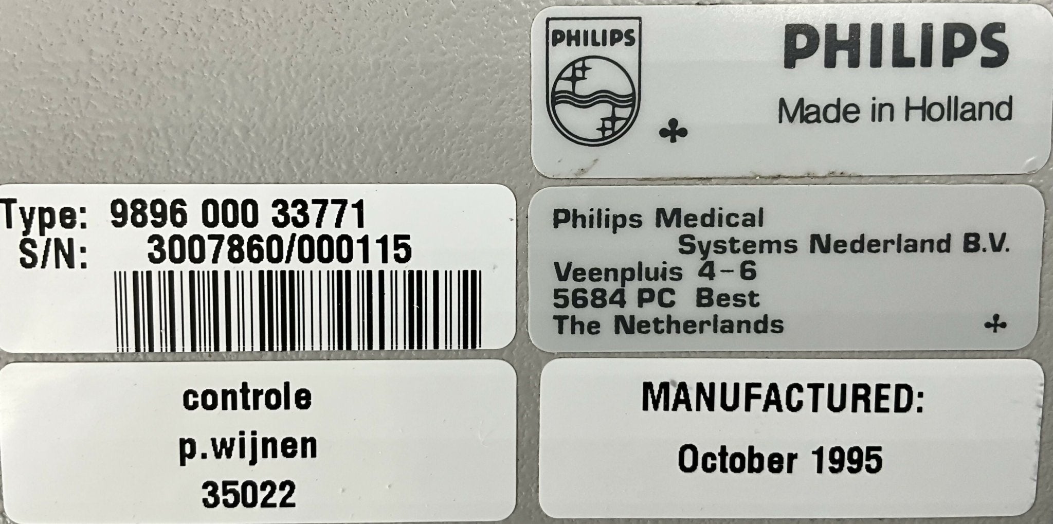 TABLE SIDE OPERATOR CONSOLE (9896 000 33771 PHILIPS