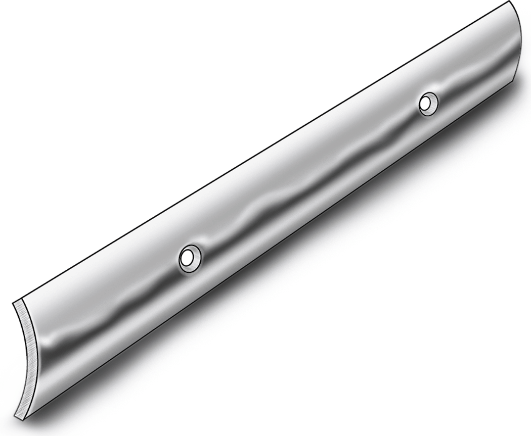 Taco Metals S11-4500P12 Taco SS Hollow Back Rub Rail 1/2" X 12' Hb