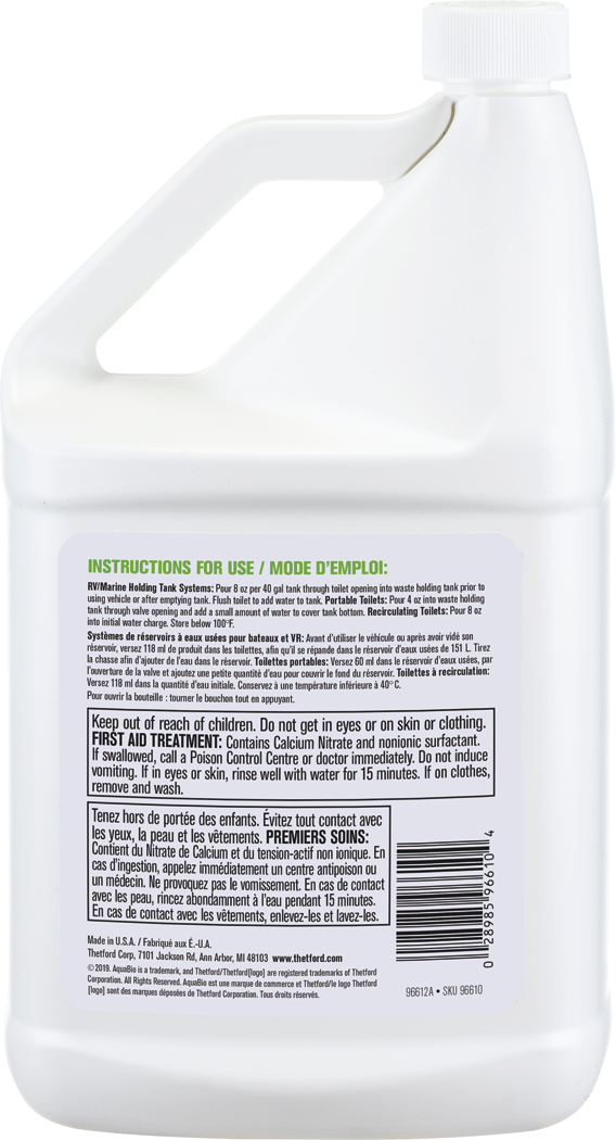 Thetford 96610 Aquabio Holding Tank Treatment, 64 oz.