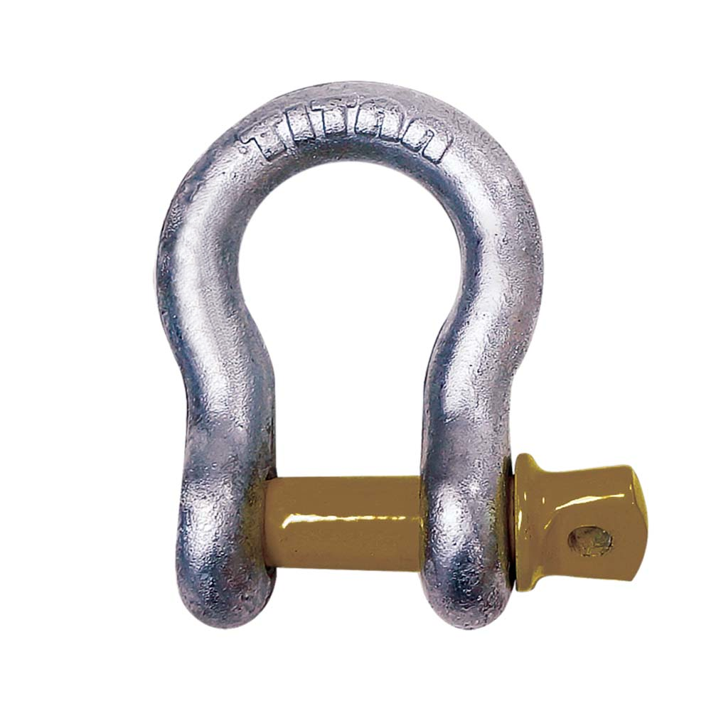 Titan Chain 10319050 Hot Galvanized Bow Shackle, 1/4"