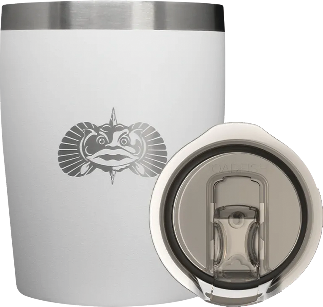 Toadfish Non-Tipping 10oz Rocks Tumbler - White
