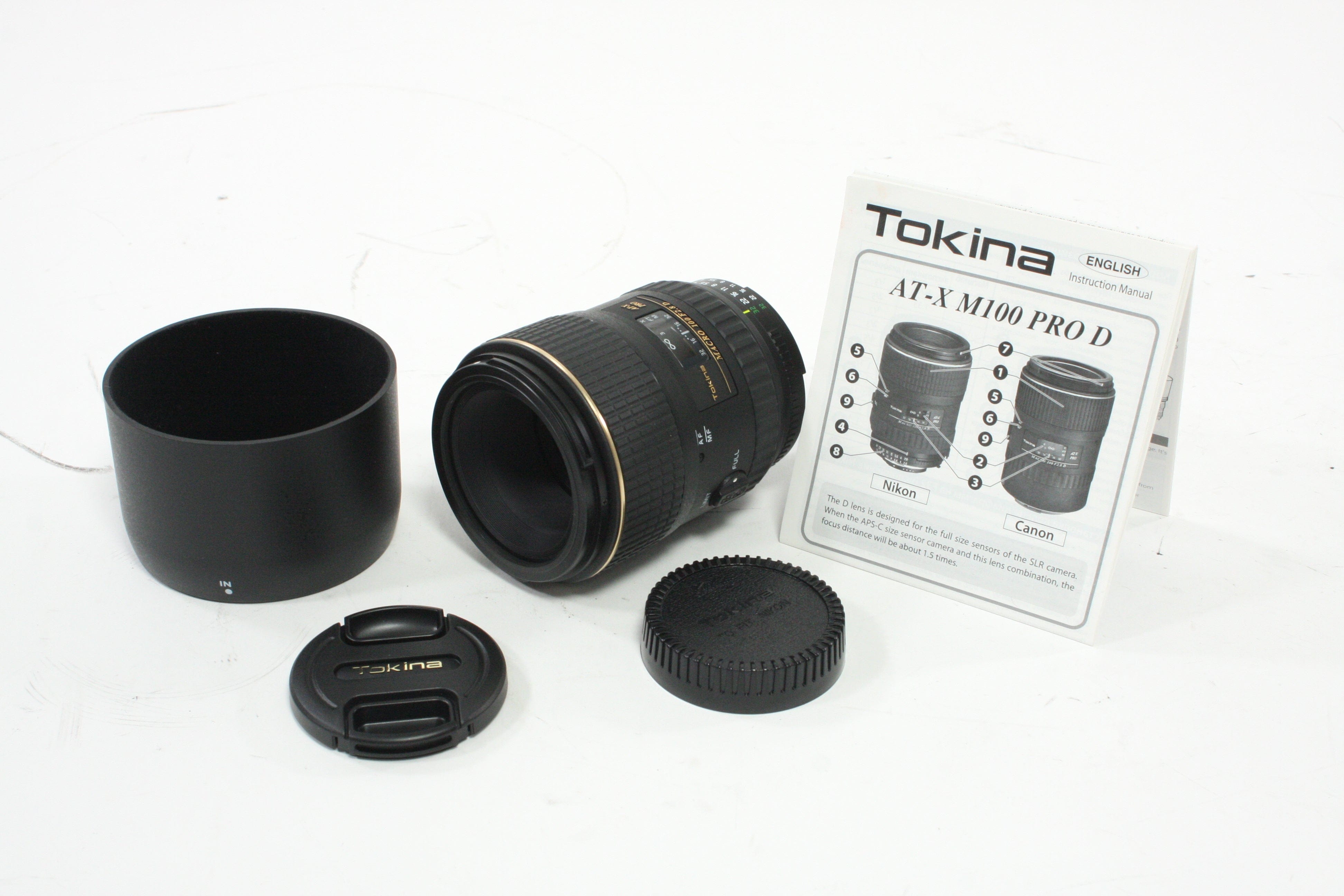 Tokina AT-X 100mm f/2.8 Macro for Nikon F - AF