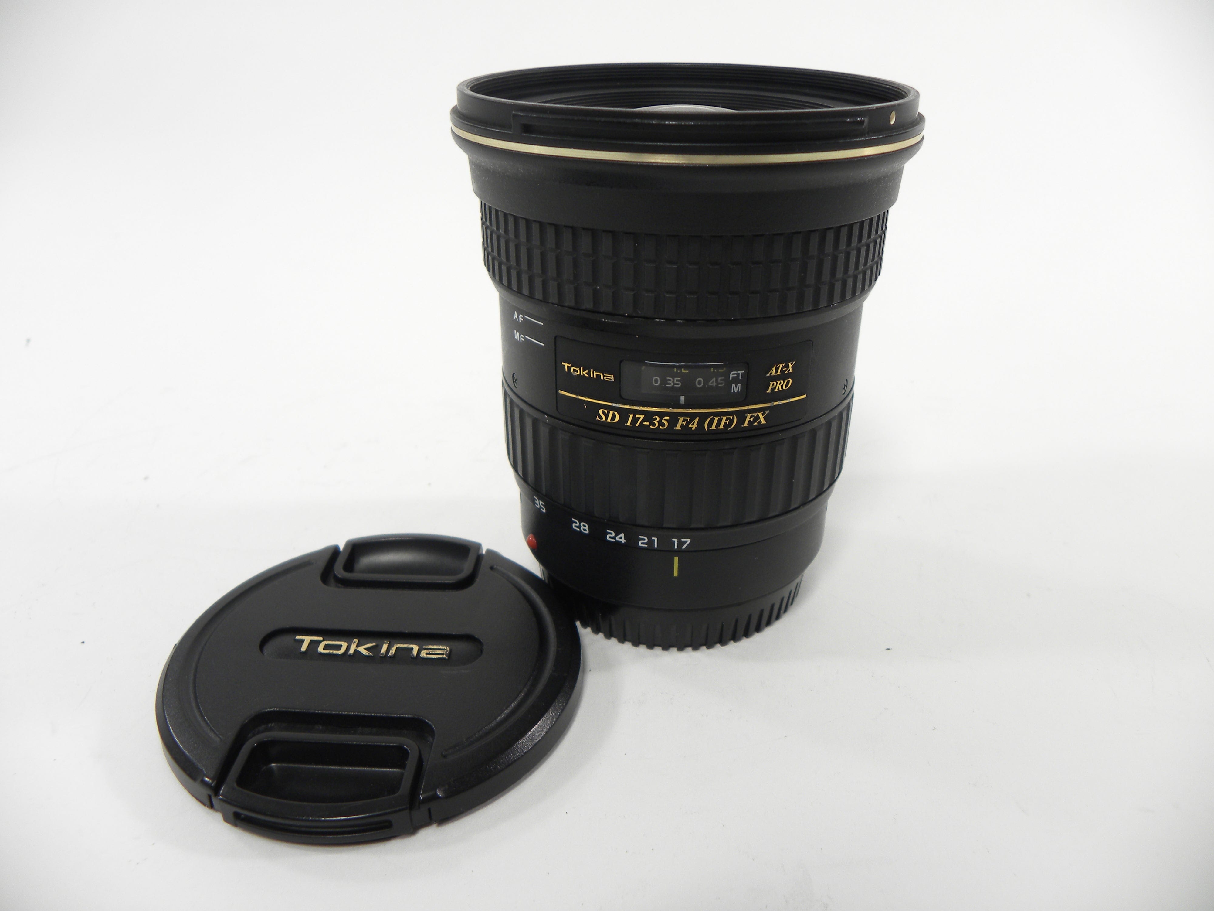 Tokina At-X Pro SD FX IF 17-35mm  f4  for Canon EF Mount