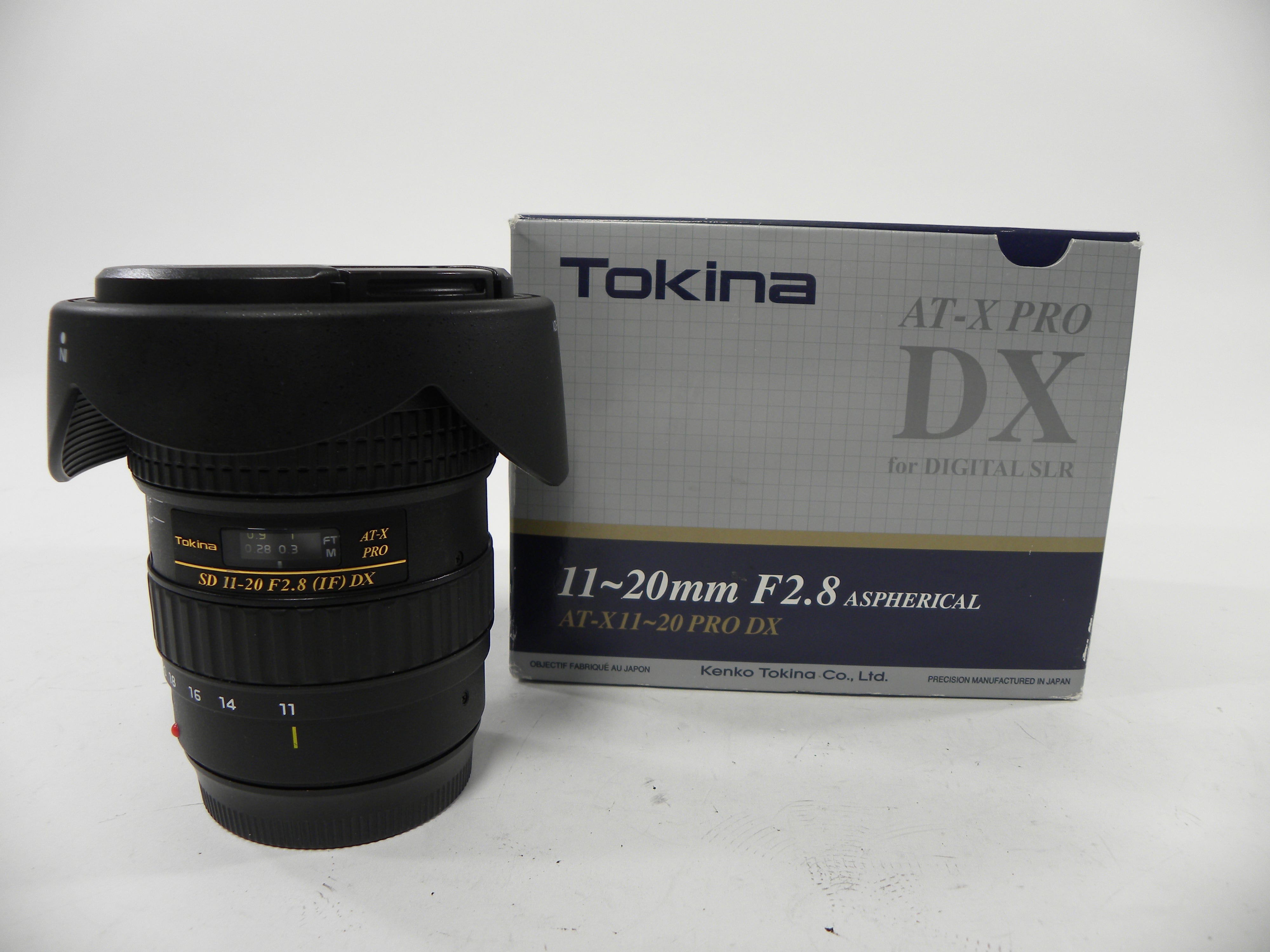 Tokina SD AT-X Pro 11-20mm f2.8 IF DX Canon EF Mount