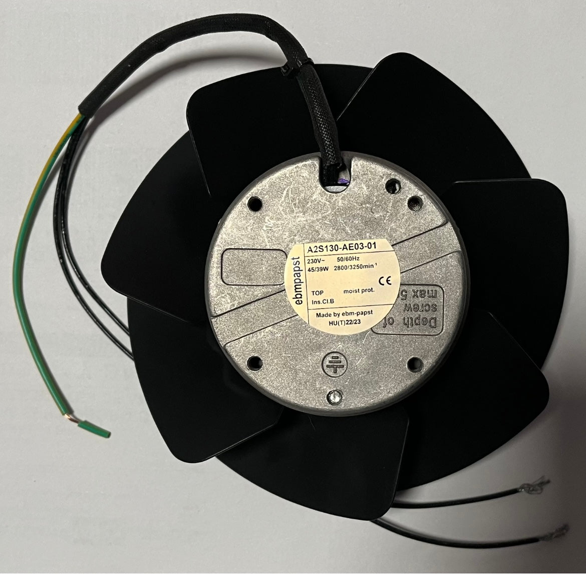 A2S130-AE03-01 ebm-papst AC Axial Fan 230V 39/45W 0.25/0.3A 2800/3250Rpm