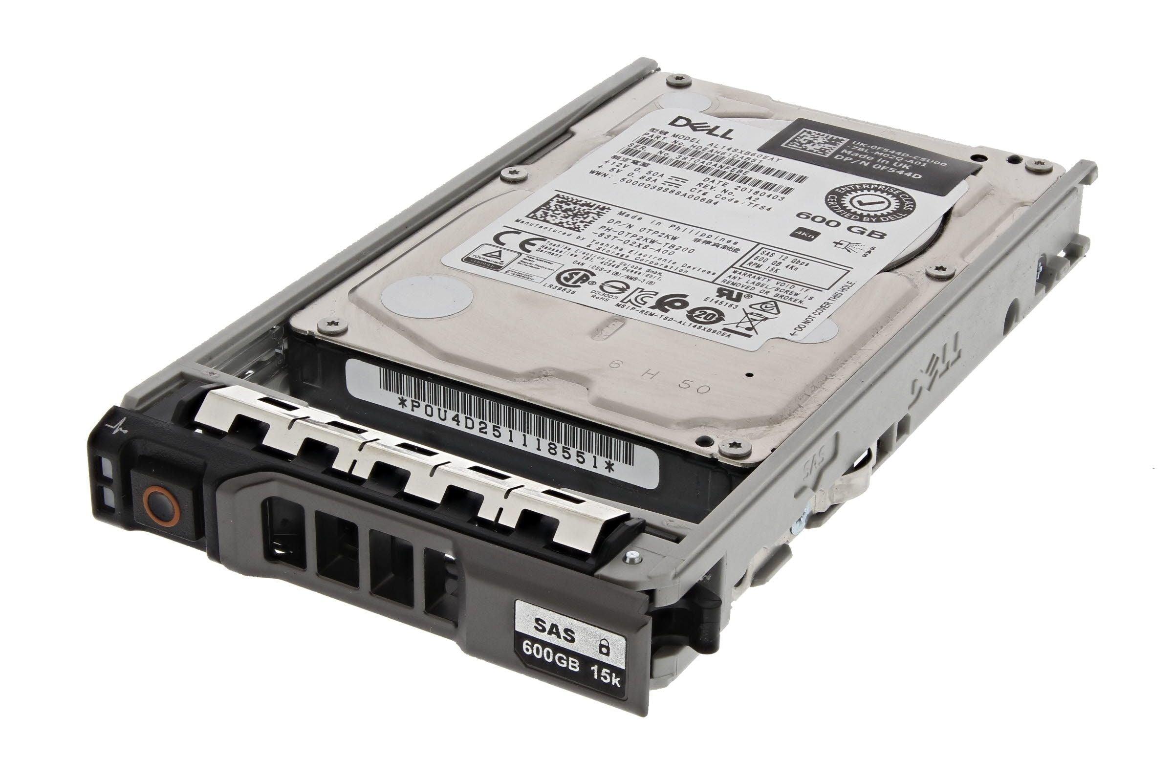 Dell 600GB SAS 15k 2.5" 12G 4Kn Hard Drive TP2KW