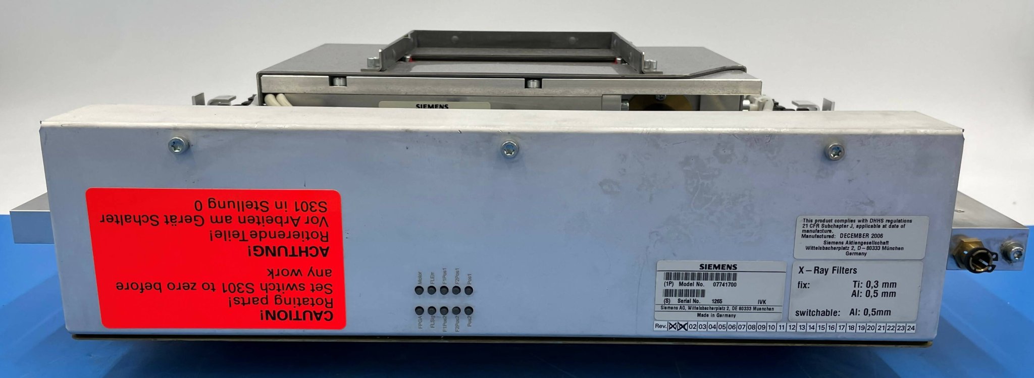 TUBE COLLIMATOR (07741700/7741700 SIEMENS