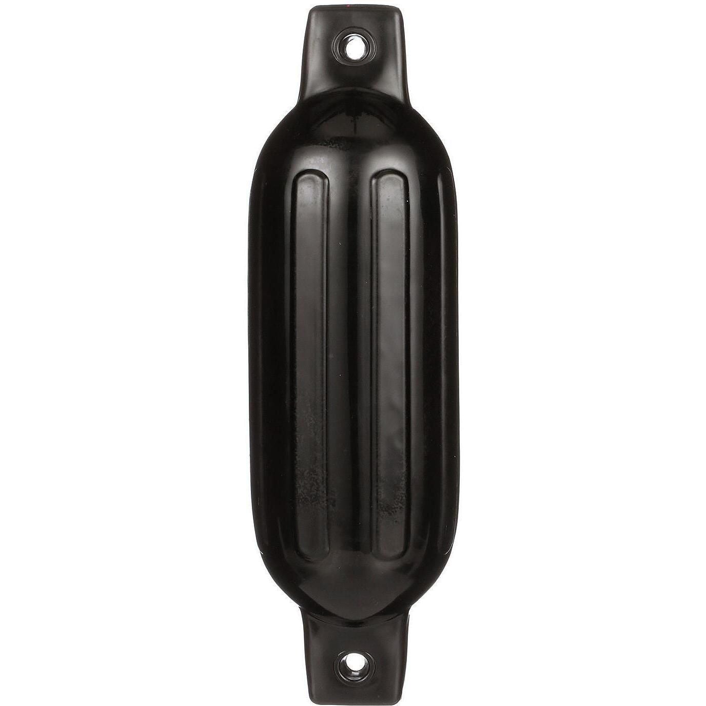 Seachoice DE79206S 79051 Twin Eye Ribbed Fender, Black, 5.5 x 20"