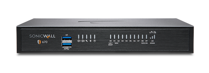 SonicWall TZ670 Series Comprehensive Entry Level Next-Generation Firewall