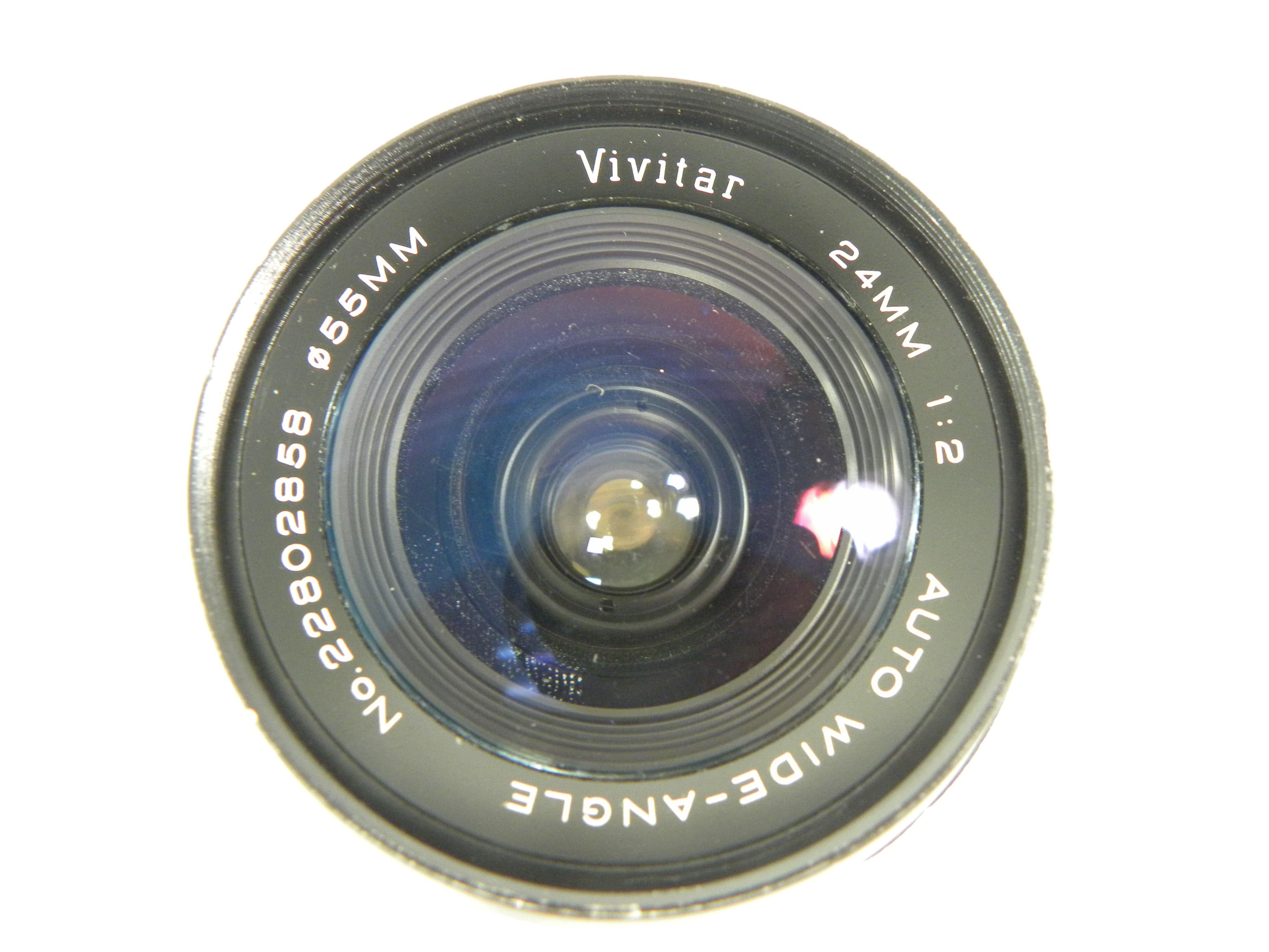Vivitar Auto Wide-Angle 24mm f2 Canon FD Mount lens