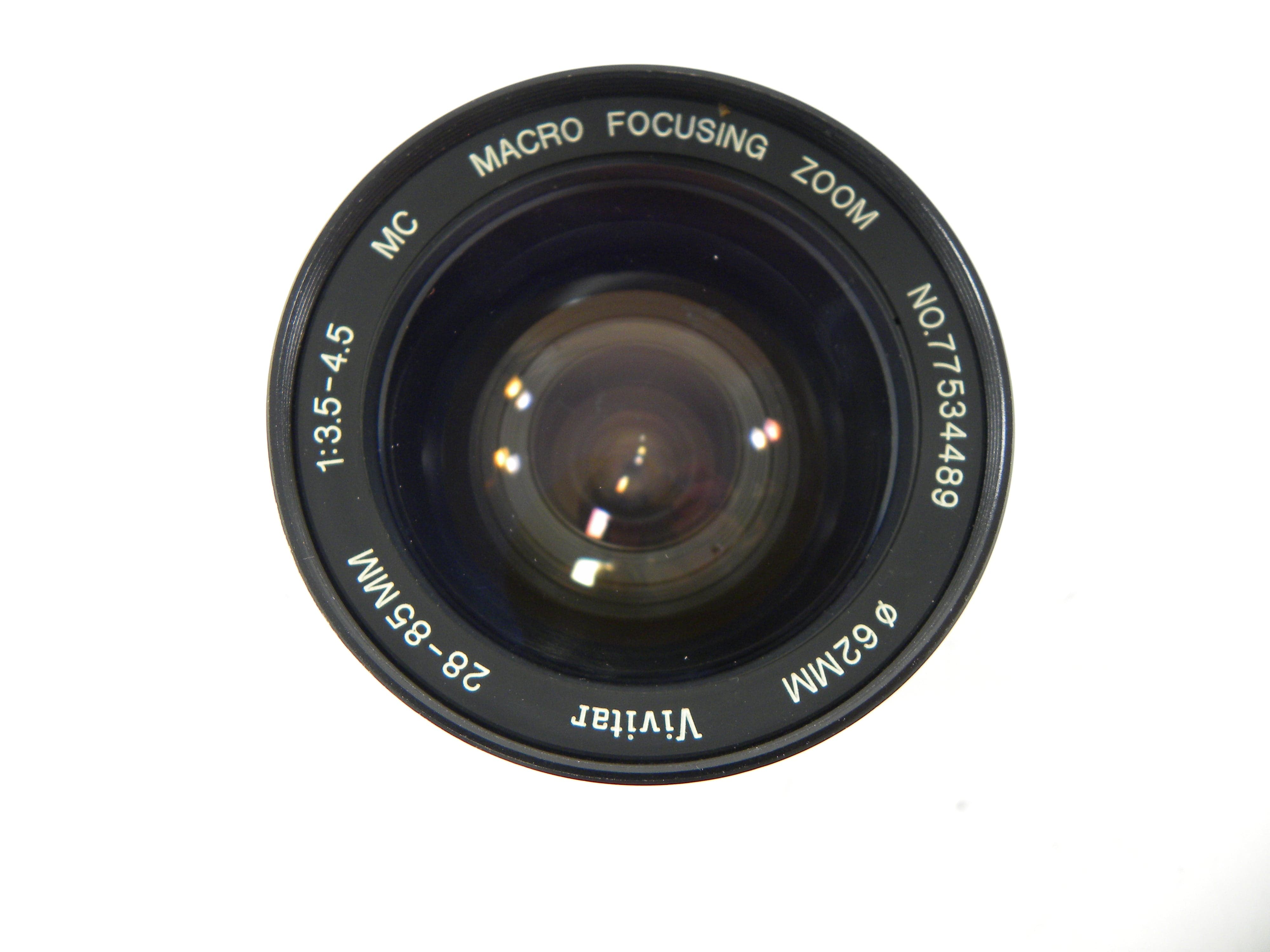 Vivitar MC 28-85mm f3.5-4.5 w/tele converter Canon Adapter