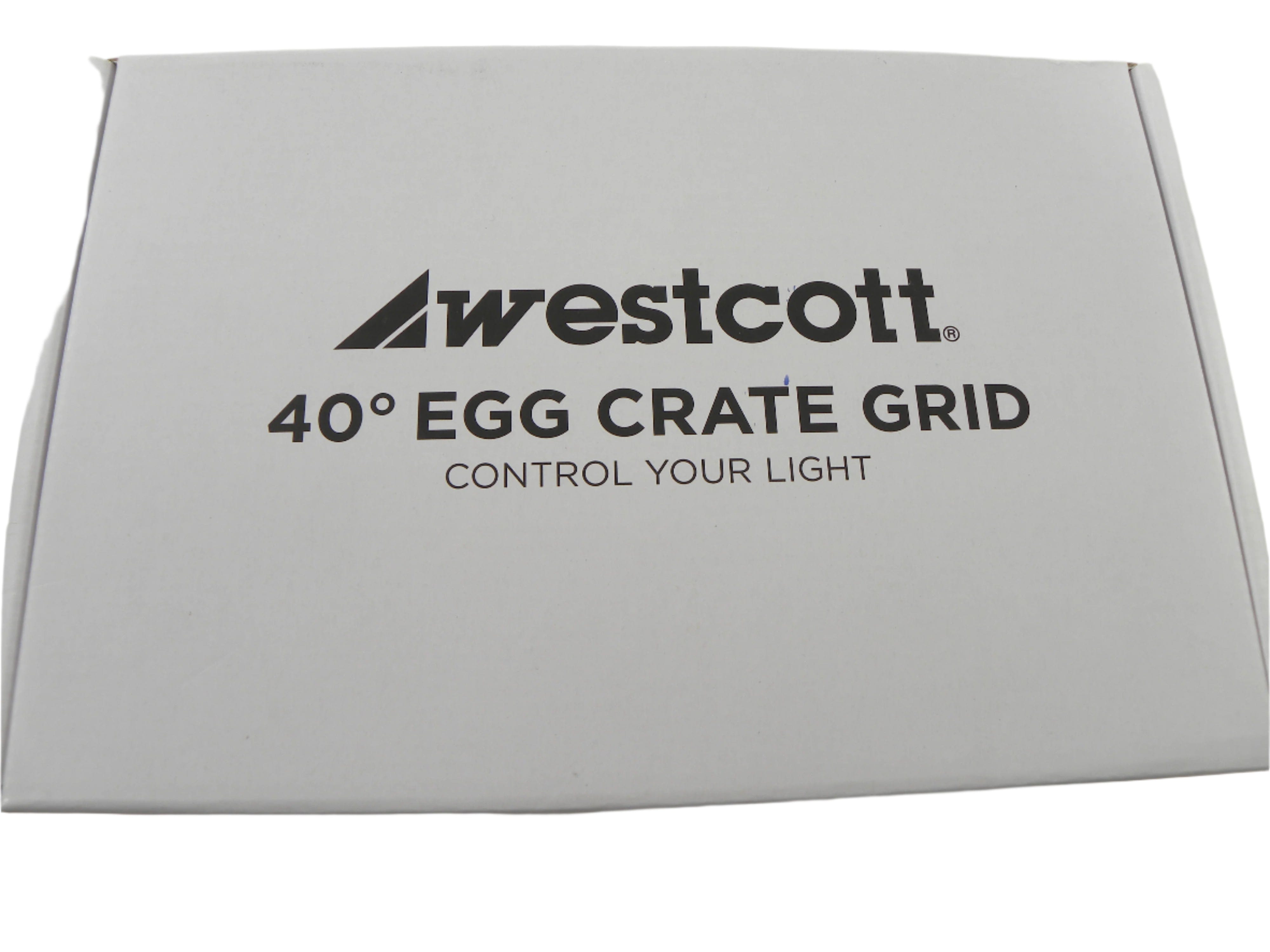 Westcott Egg Crate 40* For Rapid Box Strip 10x24 w/Switch 1x2